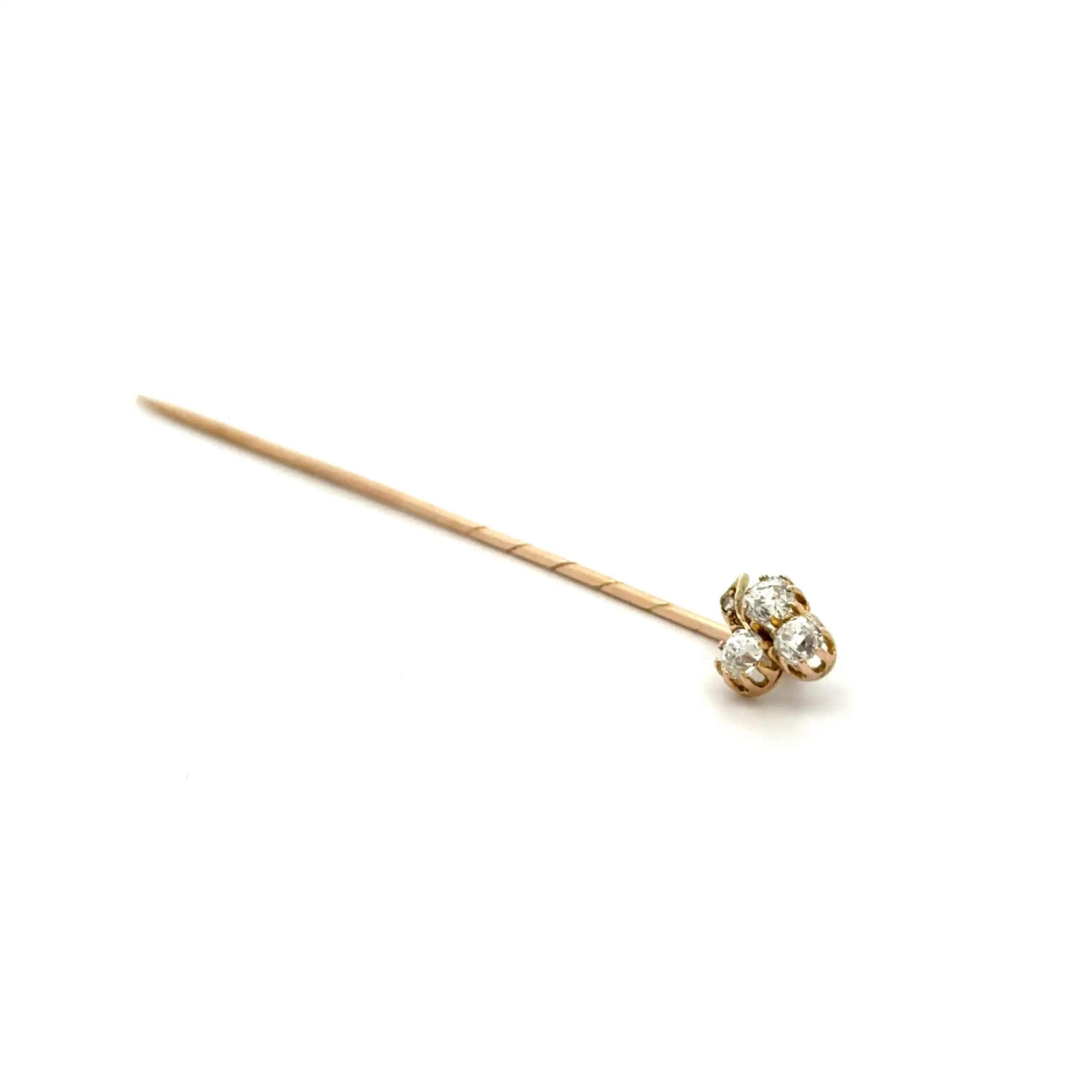 Nadel Gelbgold mit Altschliff Brillanten Nadel Gelbgold mit Altschliff Brillanten