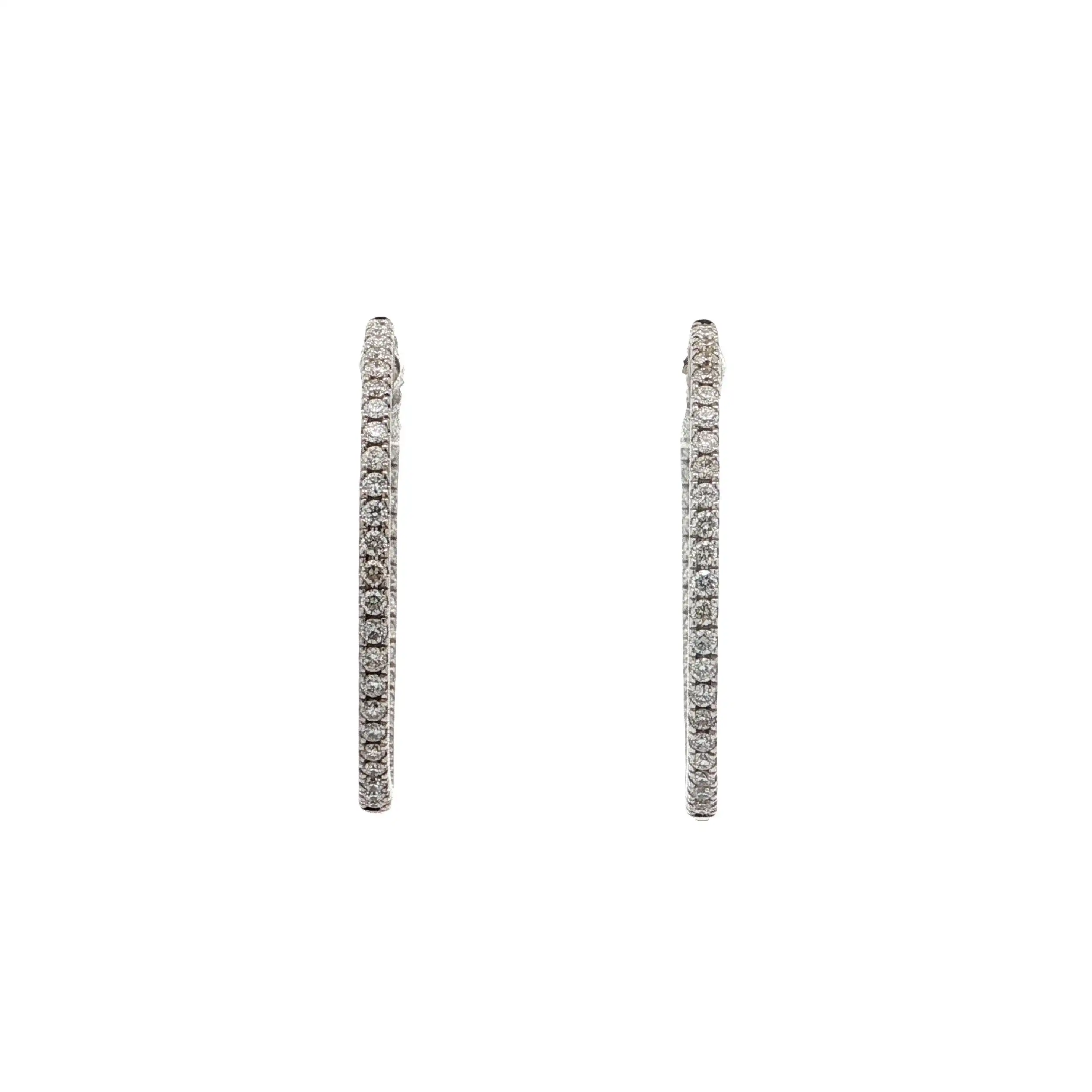 Creolen Weißgold mit Brillanten 0,72ct. TW/VSI