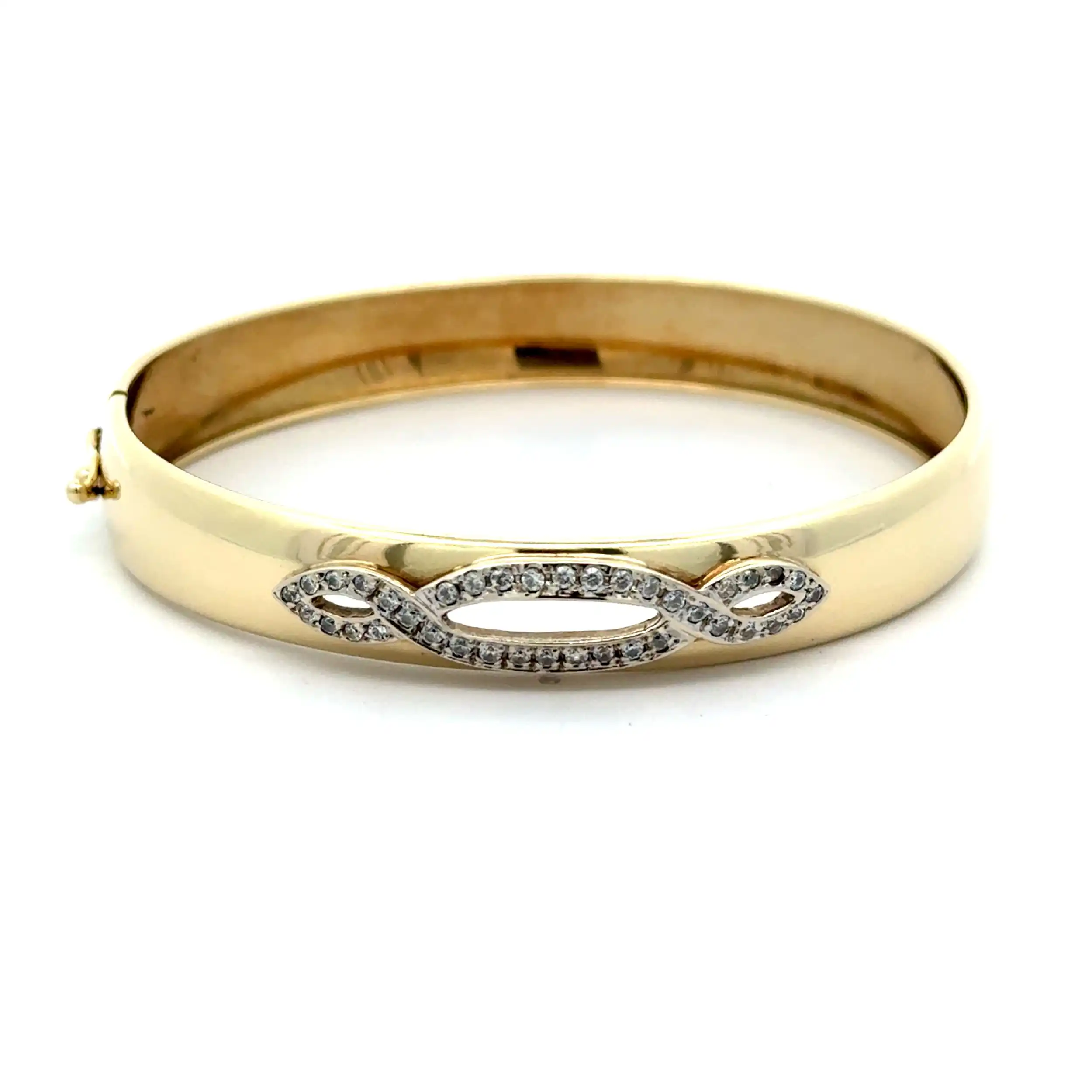 Armreif Gelbgold mit Zirkonia Armreif Gelbgold mit Zirkonia