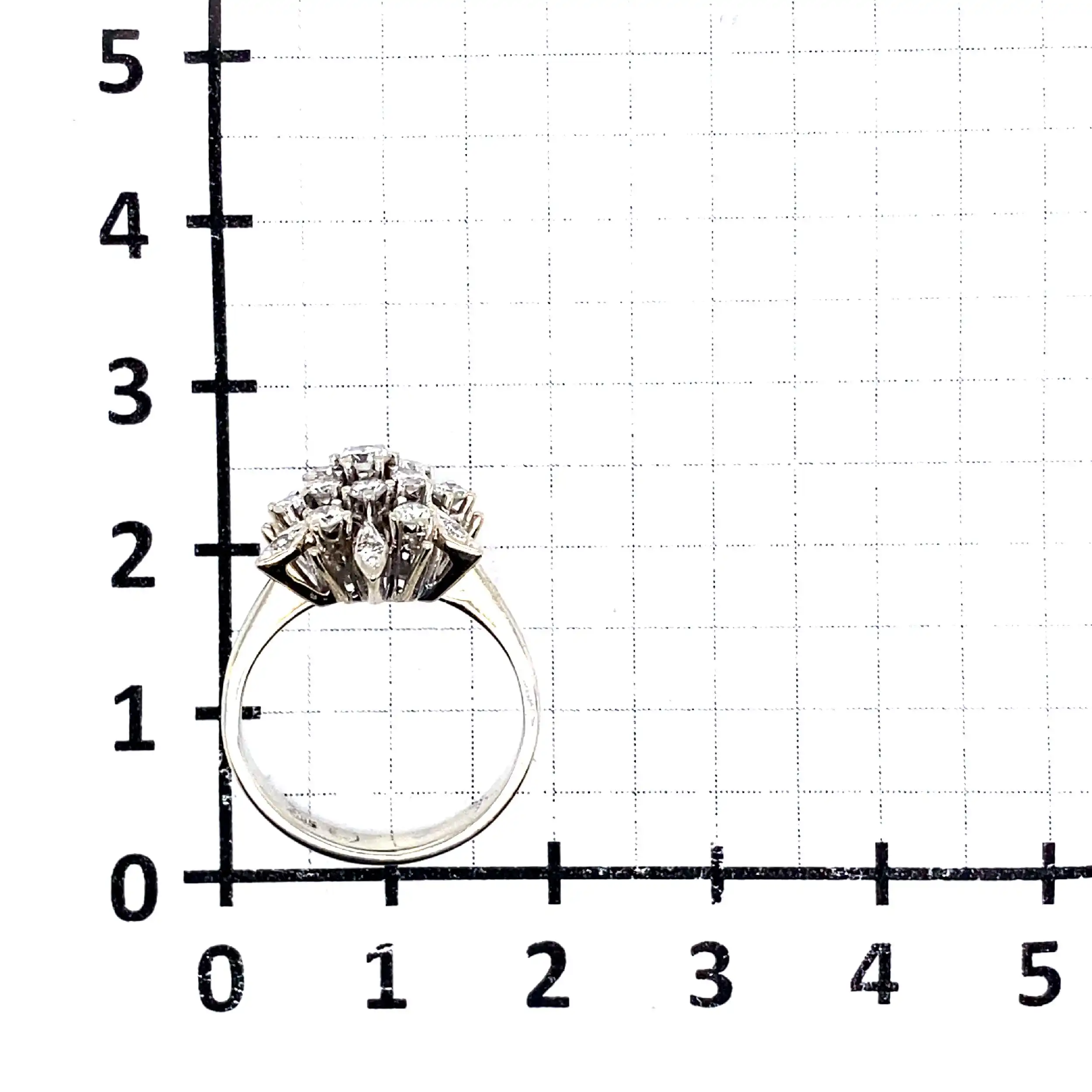 Ring Weißgold mit Brillanten und Diamanten Ring Weißgold mit Brillanten und Diamanten