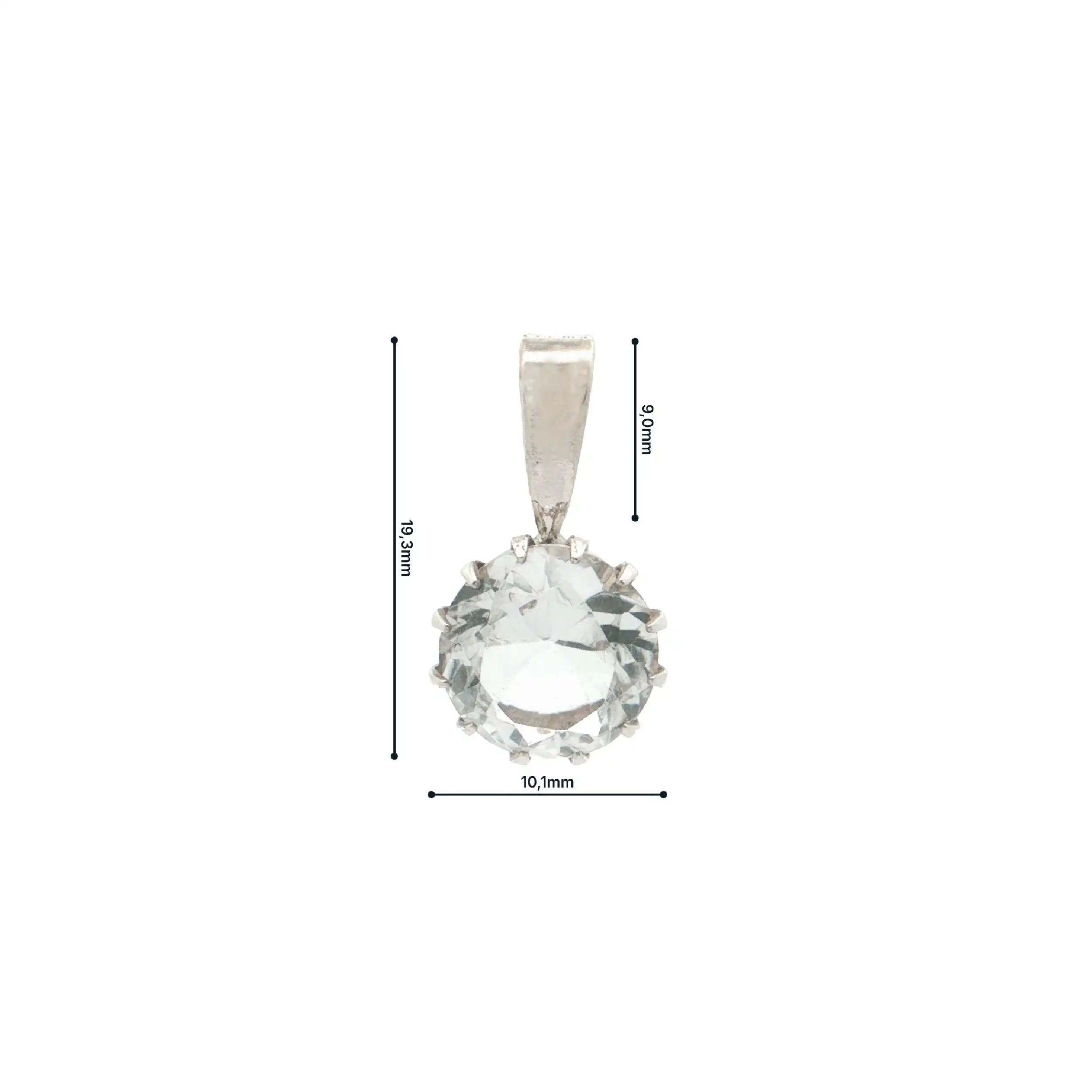 Anhänger Silber mit Zirkonia