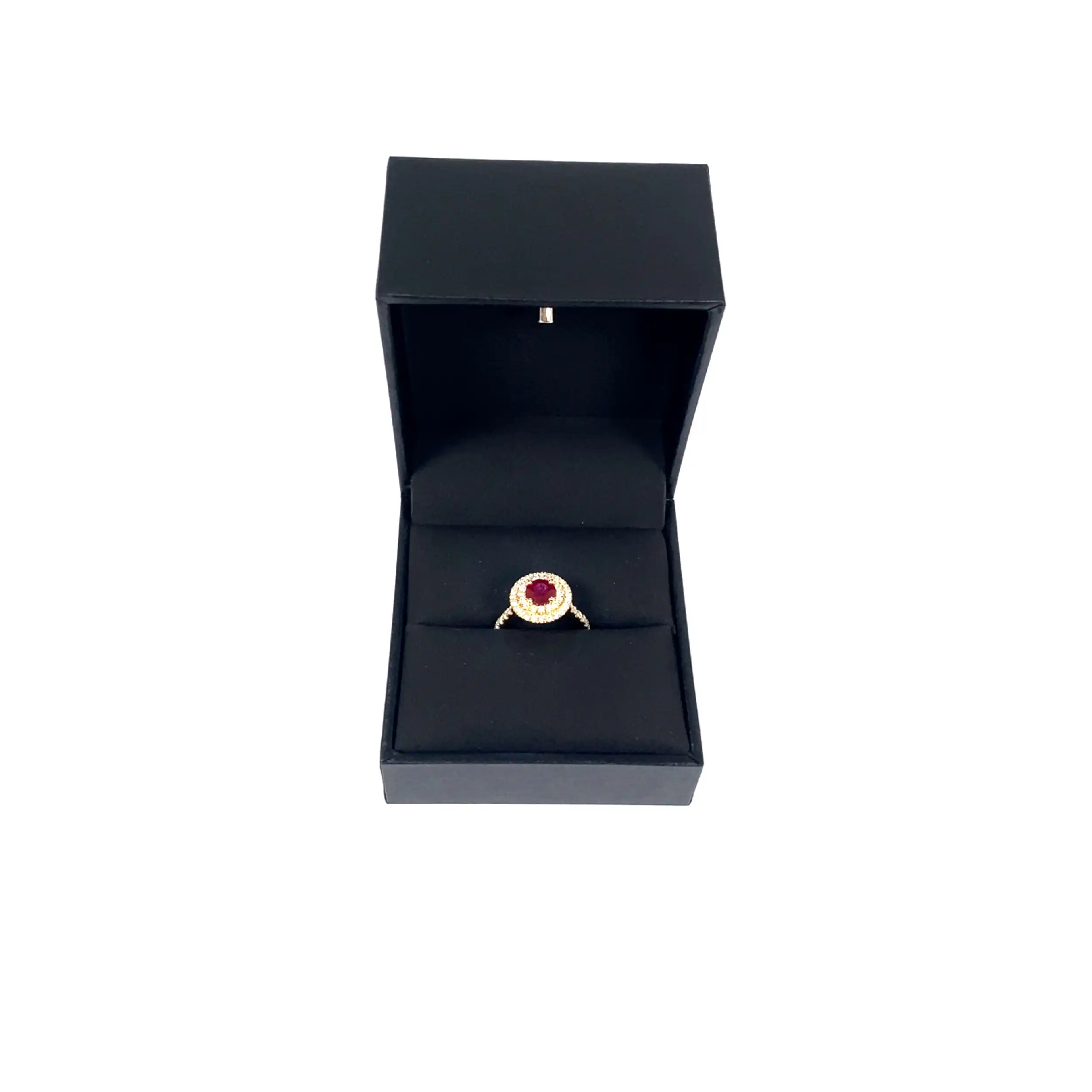 Ring Gelbgold mit Rubinen und Brillanten Ring Gelbgold mit Rubinen und Brillanten