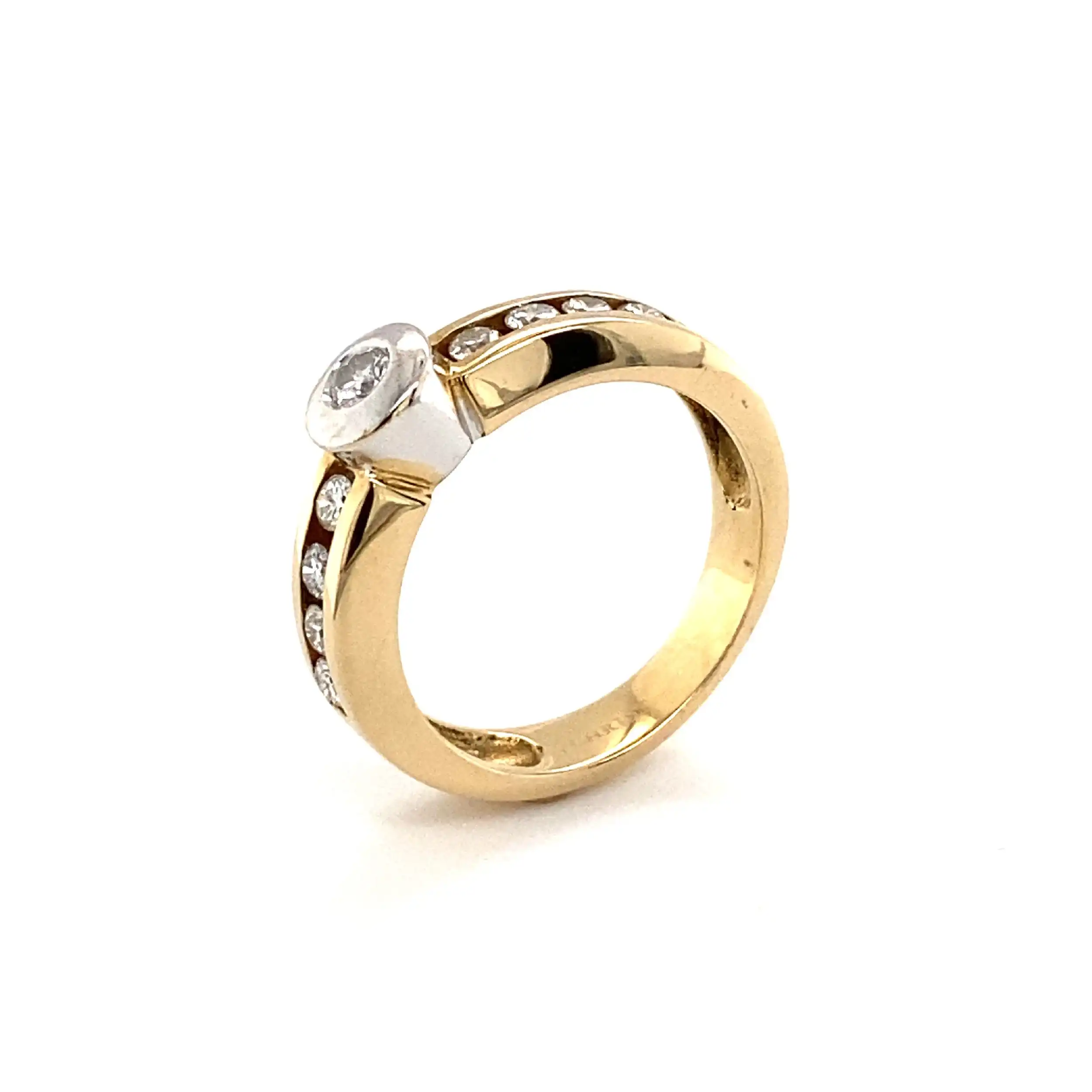 Ring Bicolor mit Brillanten Ring Bicolor mit Brillanten
