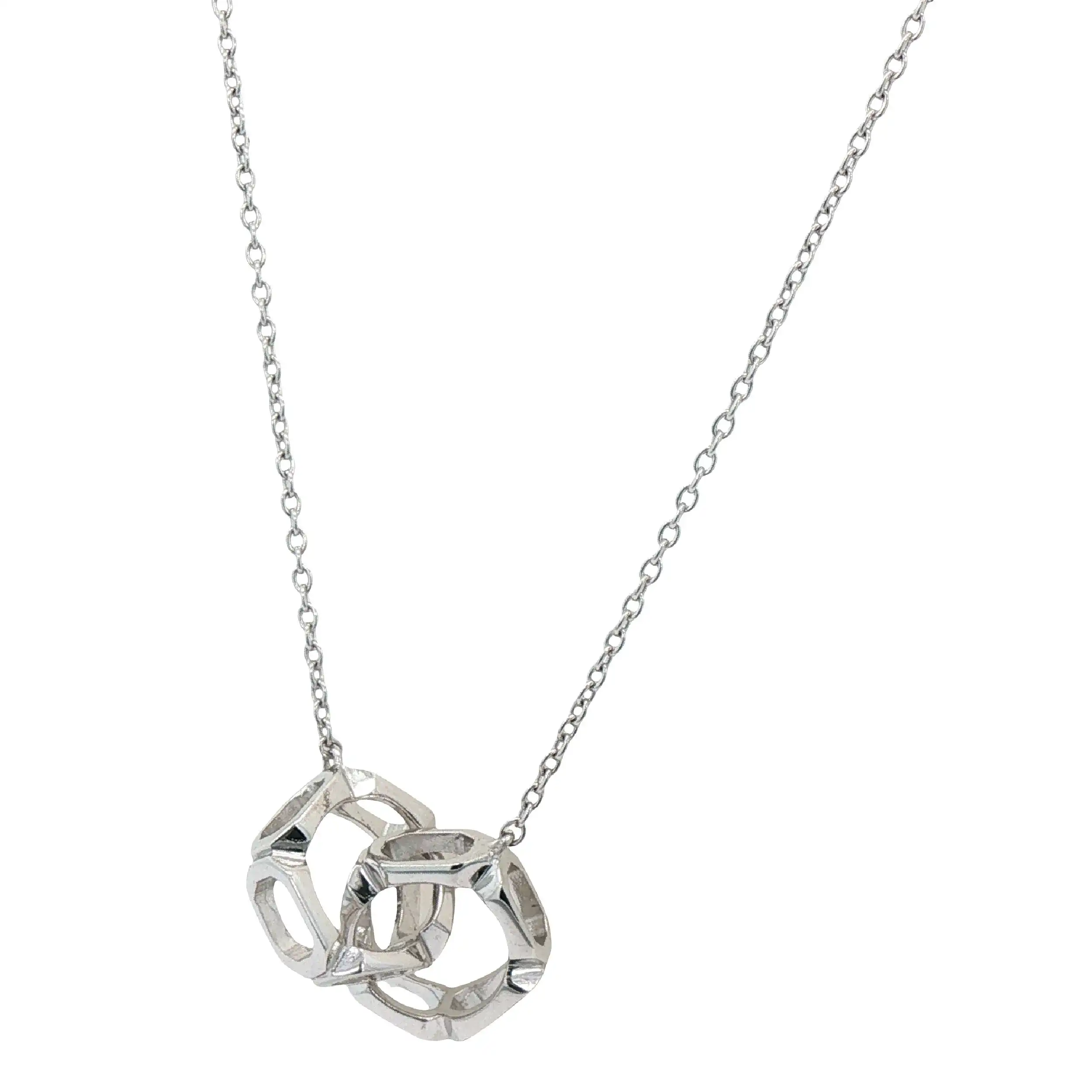 Ankercollier Silber mit Kreisen Ankercollier Silber mit Kreisen