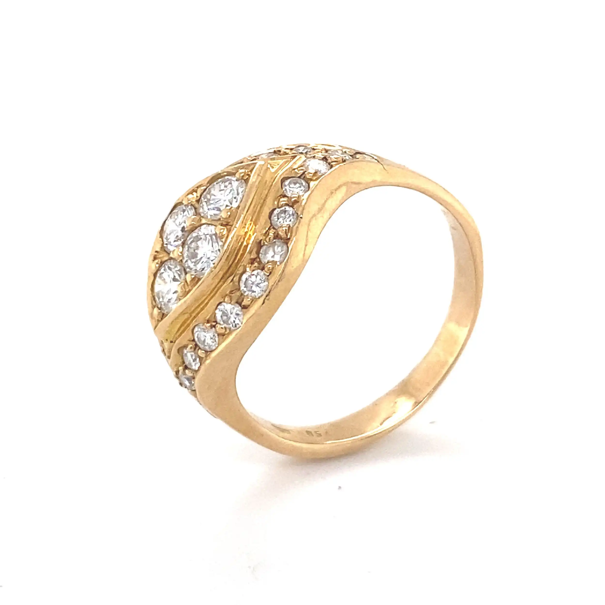 Ring Gelbgold mit Brillanten