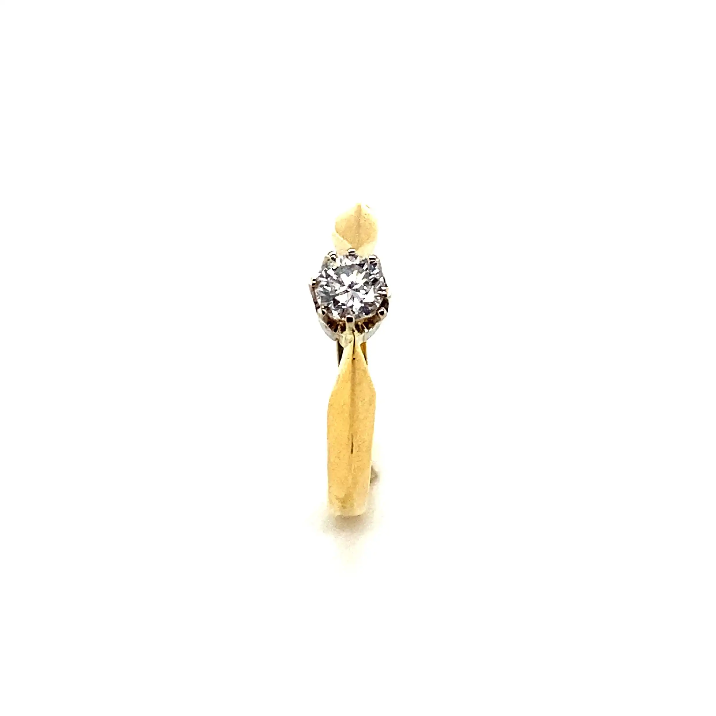 Ring Bicolor mit Brillant Ring Bicolor mit Brillant