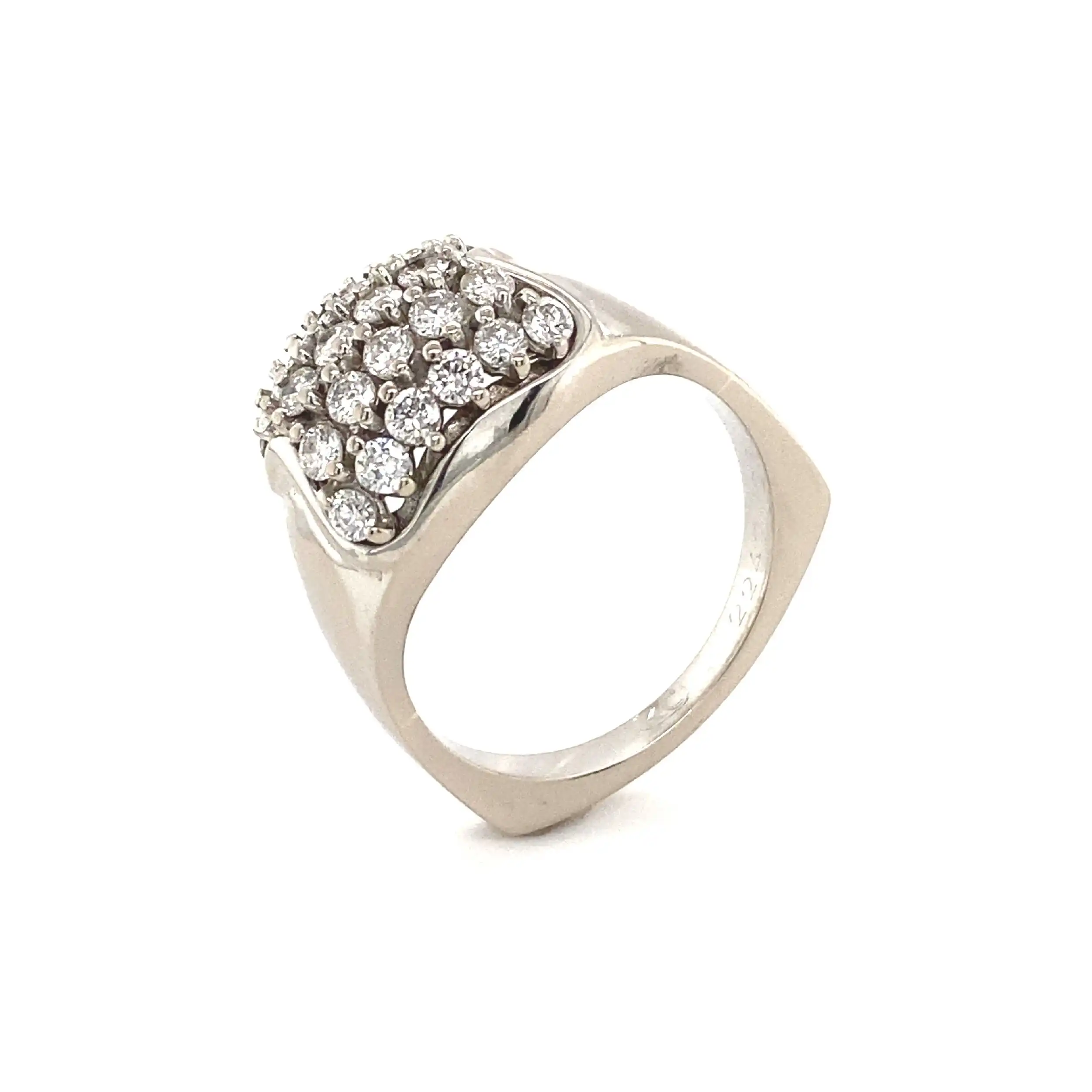 Ring Weißgold mit Brillanten Ring Weißgold mit Brillanten