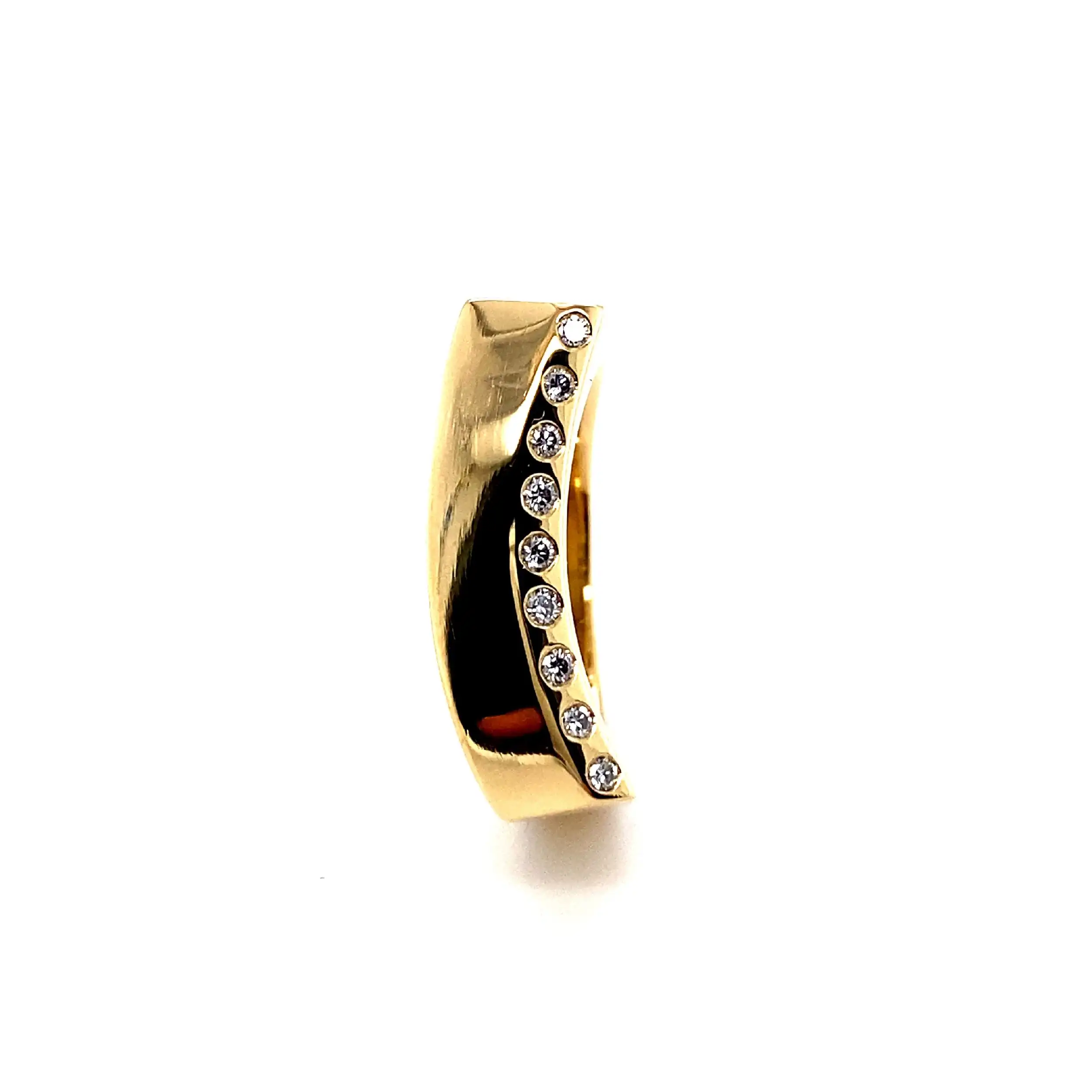 Ring Gelbgold mit Brillanten , graviert mit 0,14ct Ring Gelbgold mit Brillanten , graviert mit 0,14ct