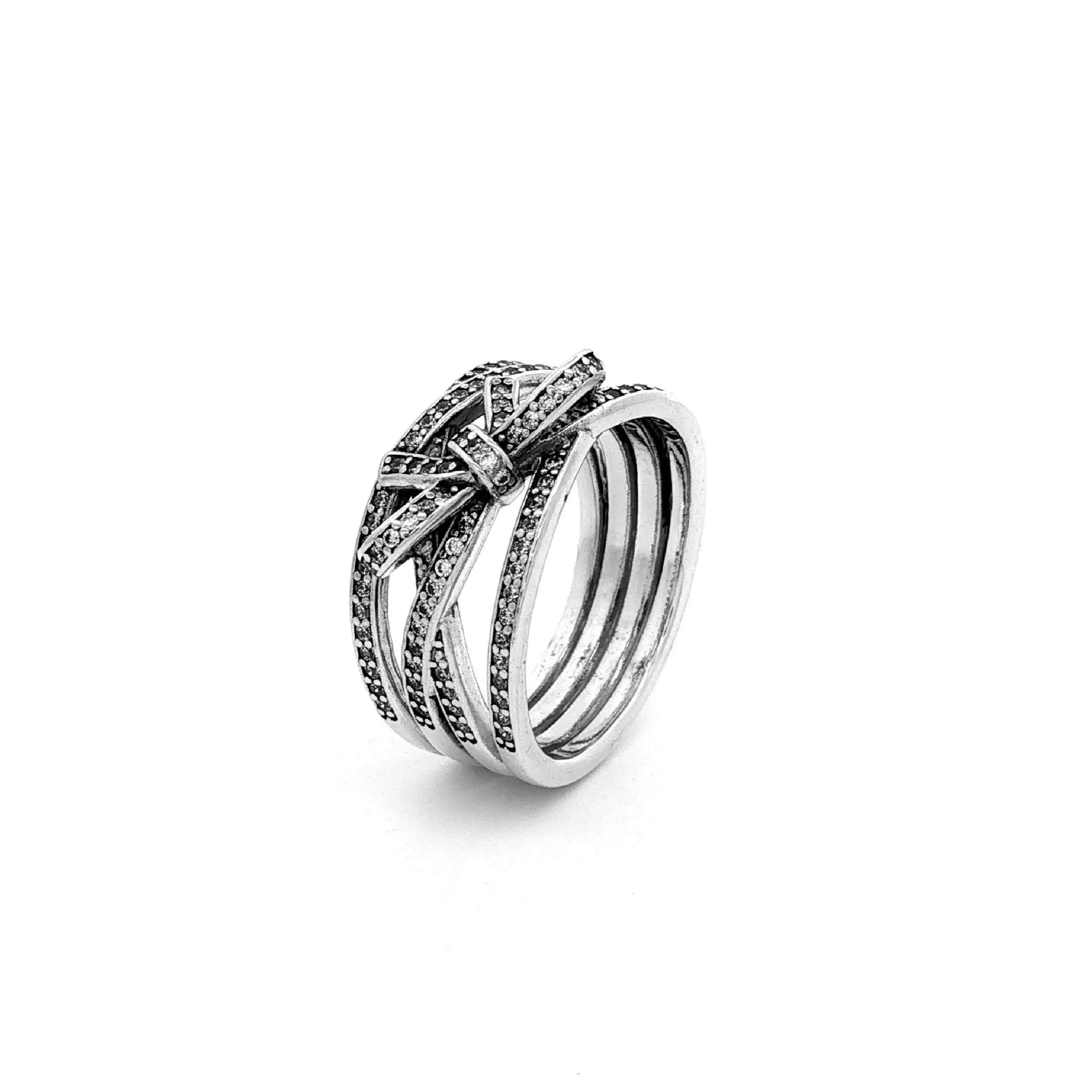 Ring Silber mit Schleife und Zirkonia Ring Silber mit Schleife und Zirkonia