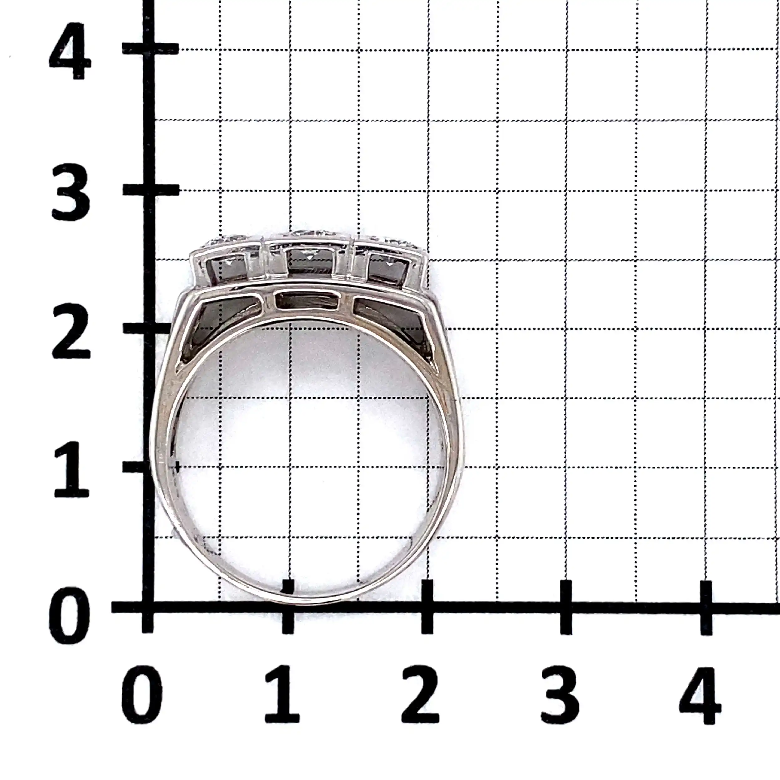 Ring Weißgold mit Brillanten, mit Zertifikat von "Diamant" Ring Weißgold mit Brillanten, mit Zertifikat von "Diamant"