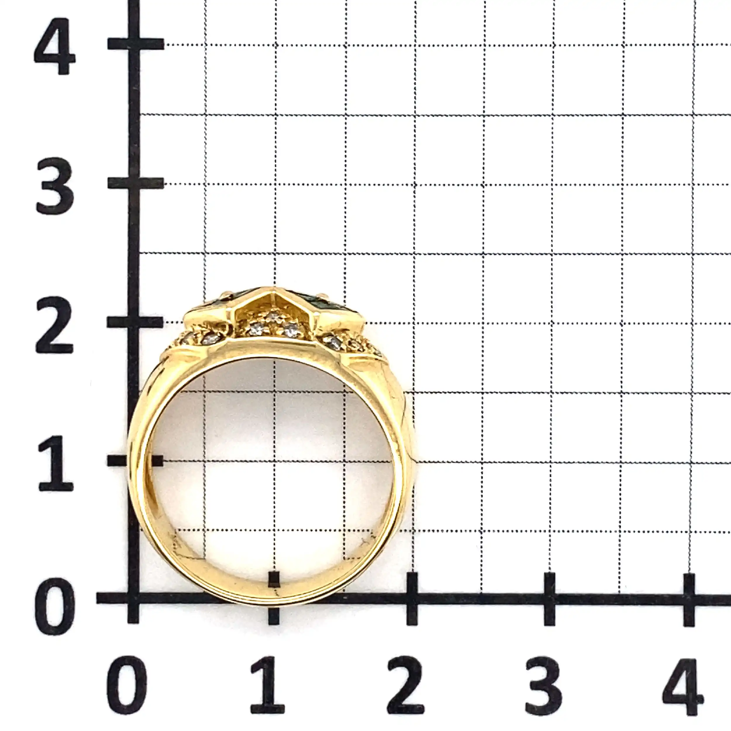 Ring Gelbgold mit Brillanten und Smaragd Ring Gelbgold mit Brillanten und Smaragd