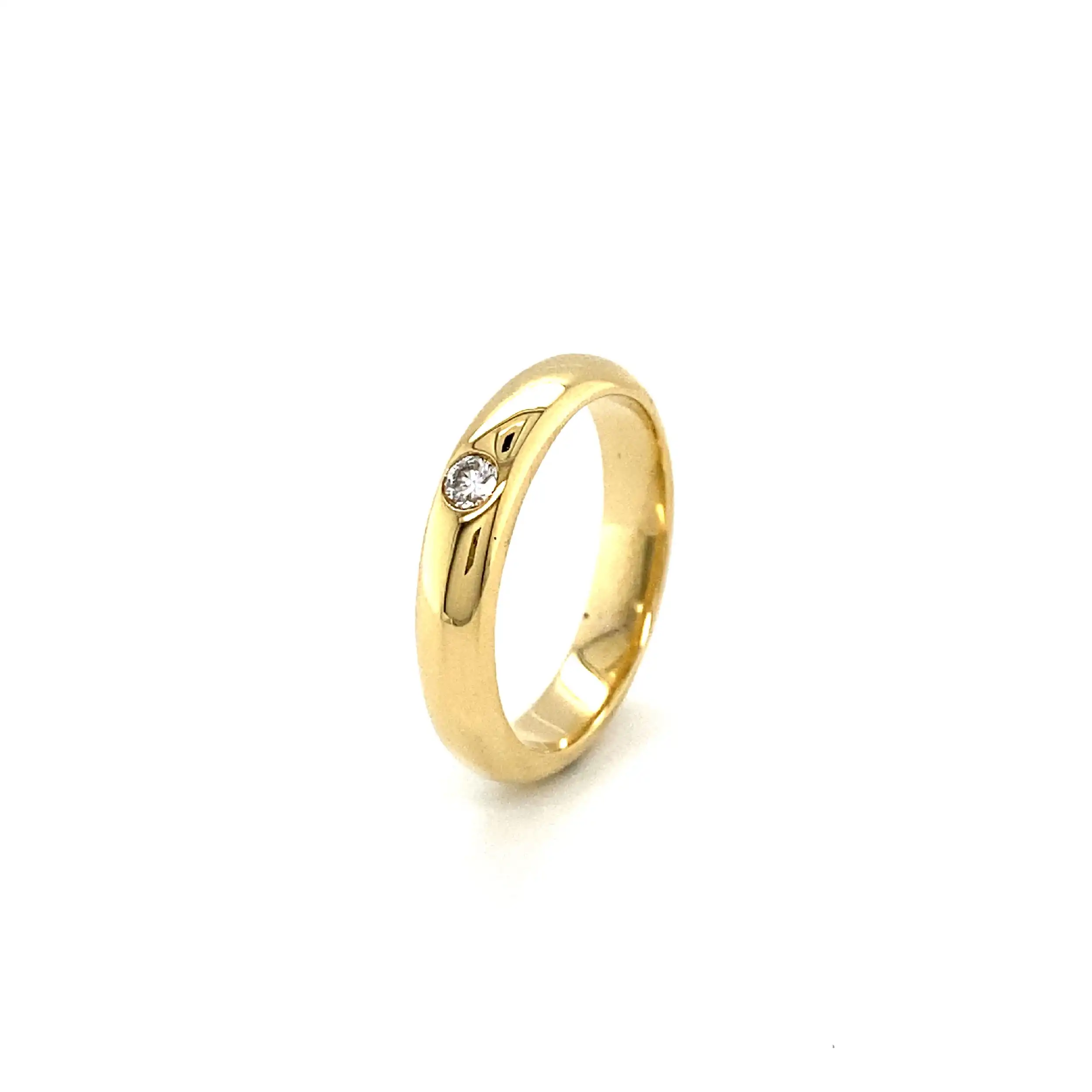 Ring Gelbgold mit Solitär Brillant Ring Gelbgold mit Solitär Brillant