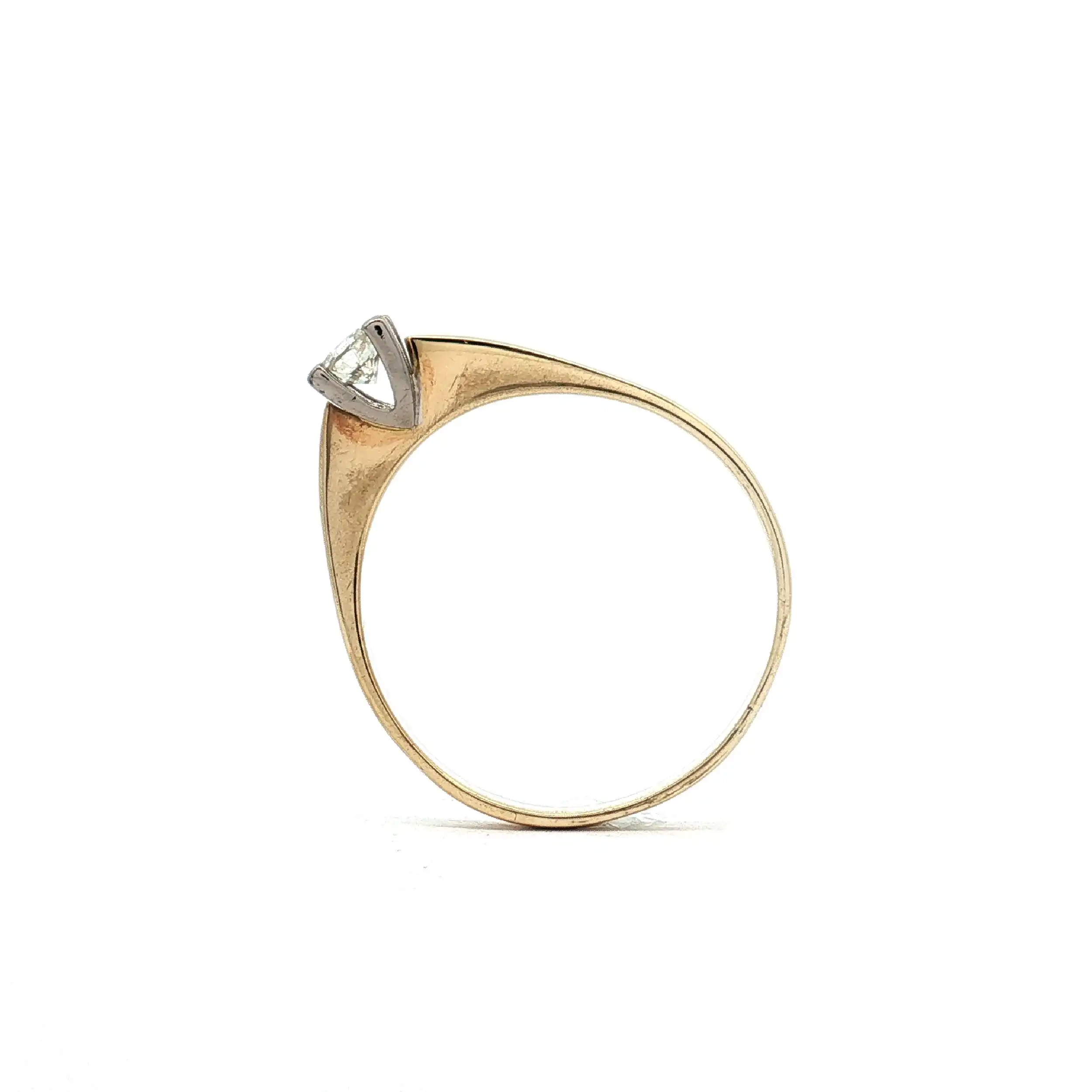 Ring Gelbgold mit Brillant Solitär Ring Gelbgold mit Brillant Solitär
