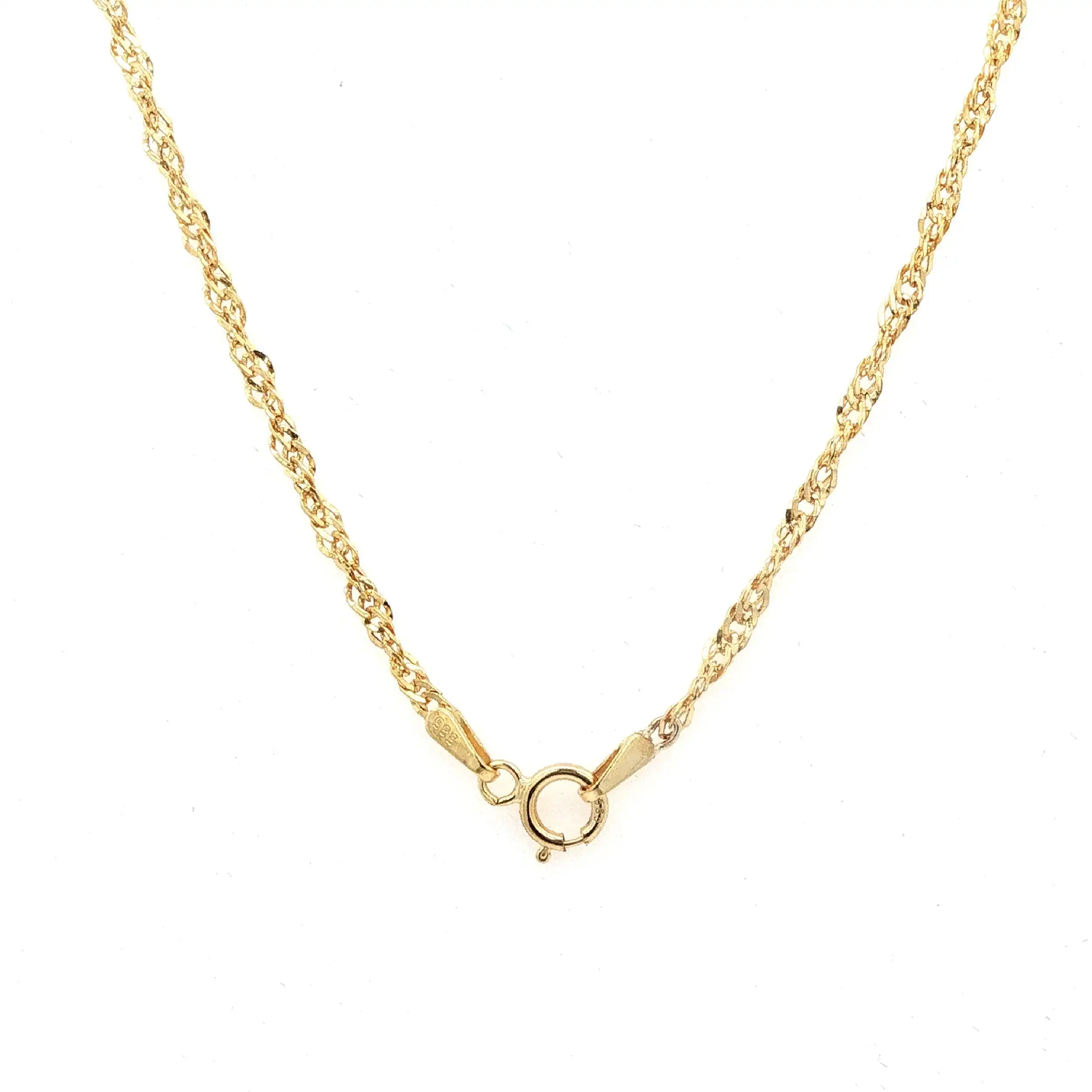 Kette Gelgold gedreht