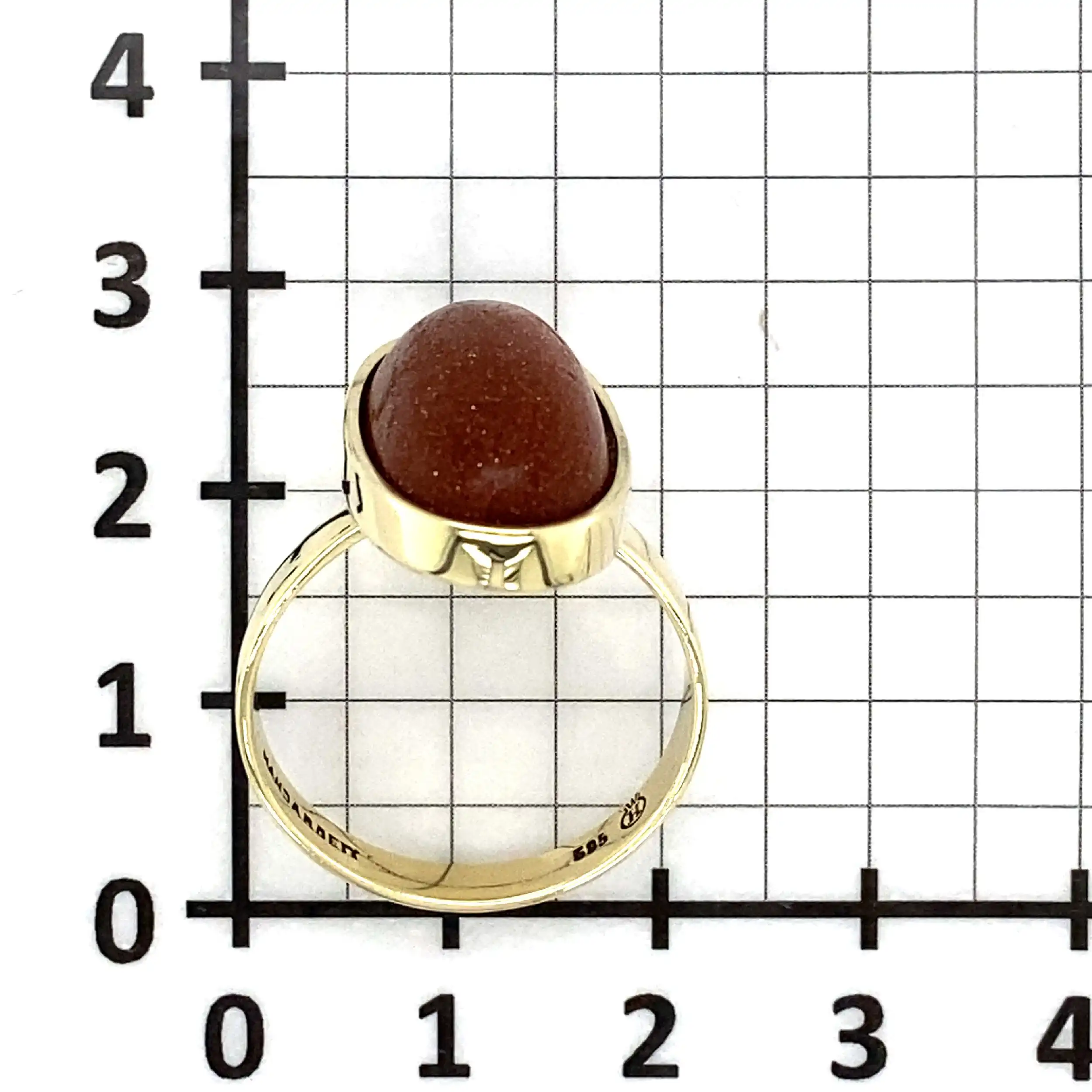 Ring Gelbgold mit braunem Goldfluss Ring Gelbgold mit braunem Goldfluss