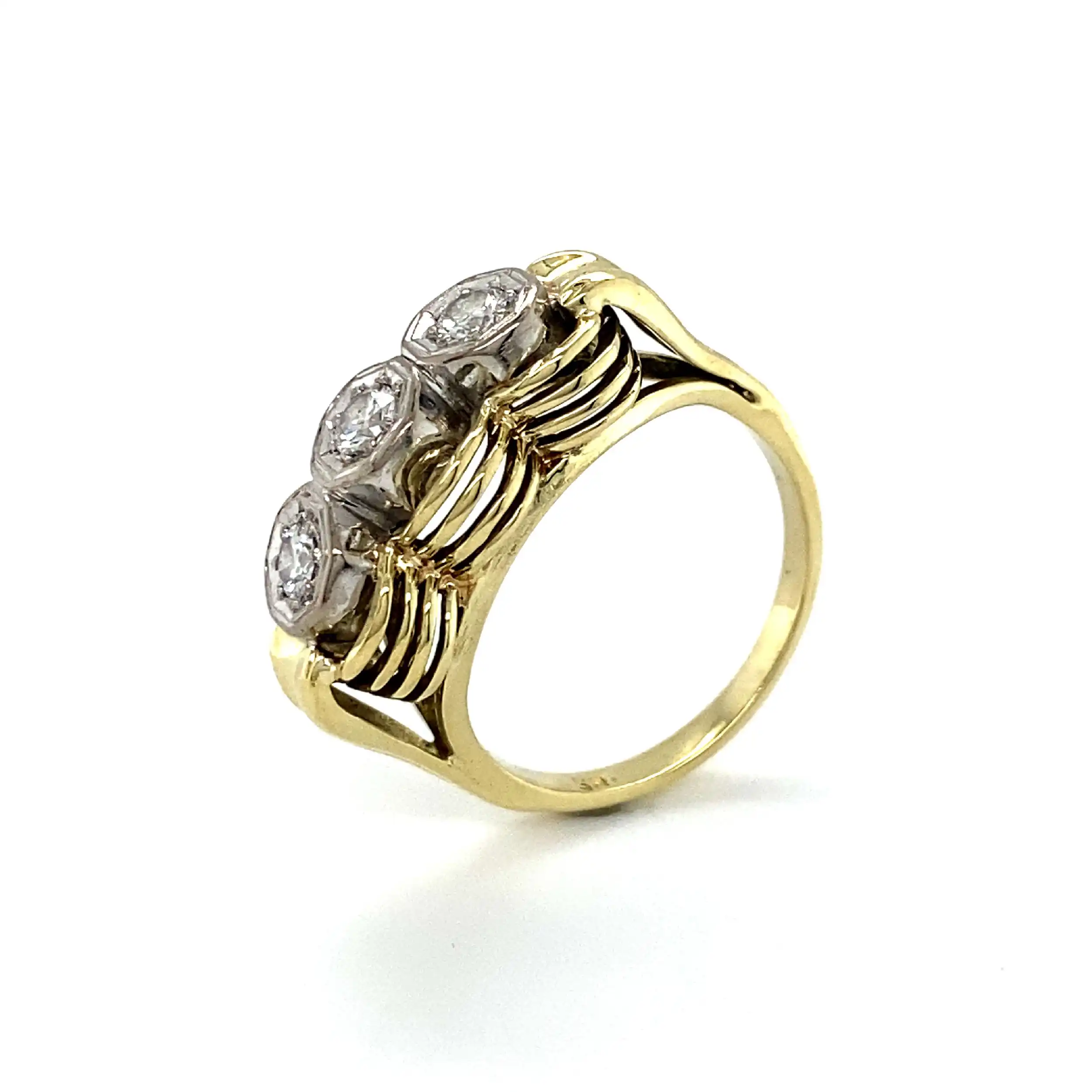 Ring Bicolor mit Brillanten Ring Bicolor mit Brillanten