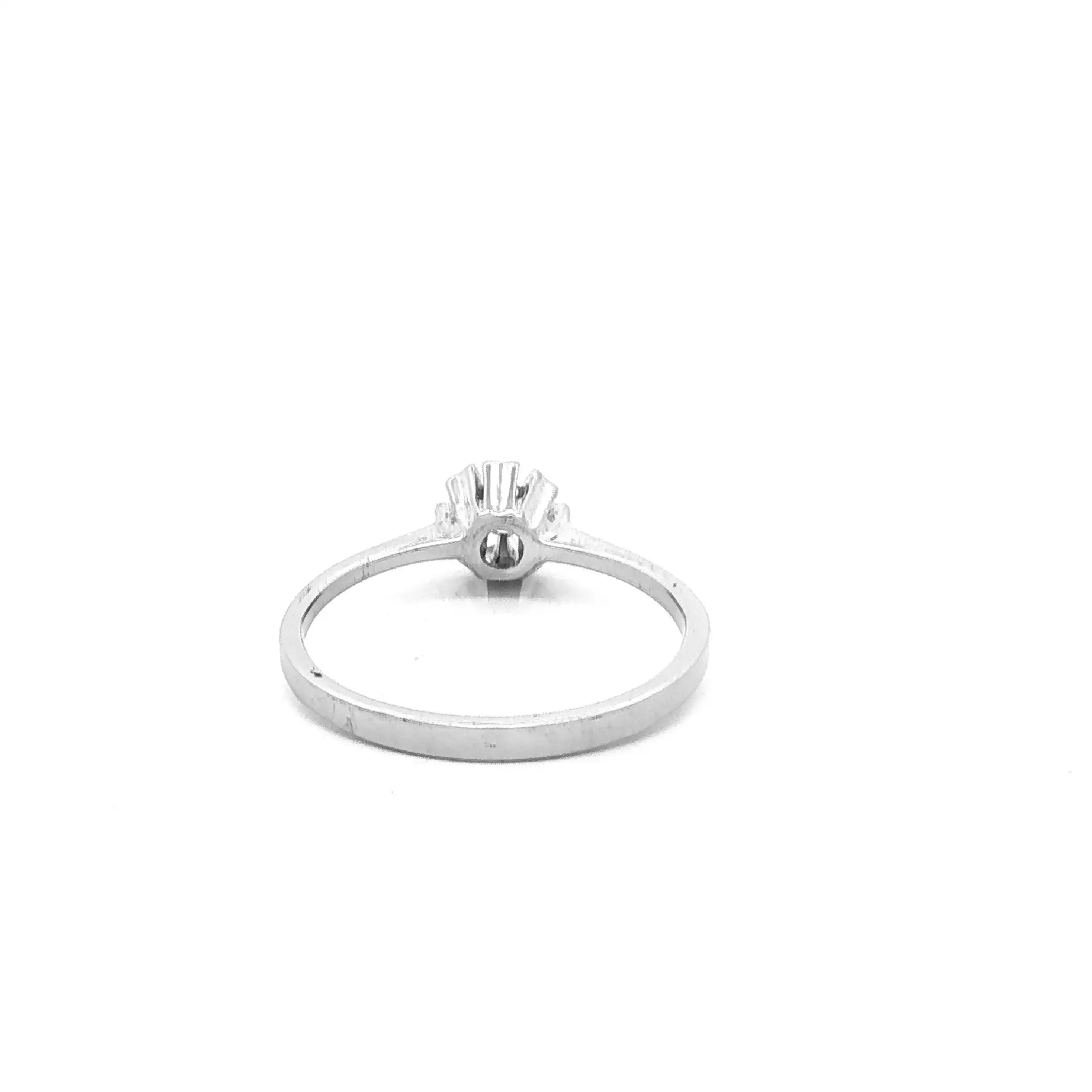 Ring Weißgold mit Brillant Solitär