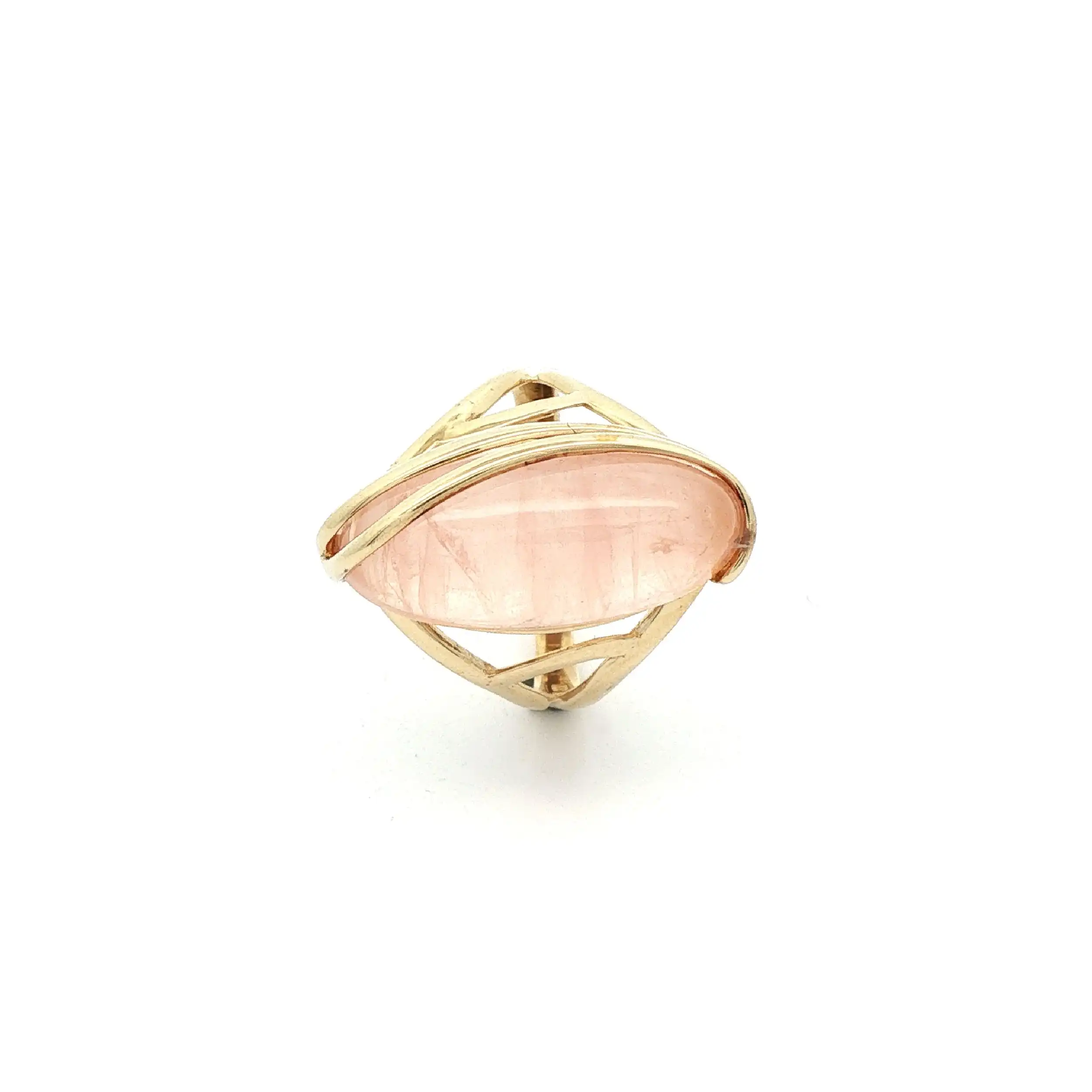 Ring Gelbgold mit pinken Farbstein Ring Gelbgold mit pinken Farbstein