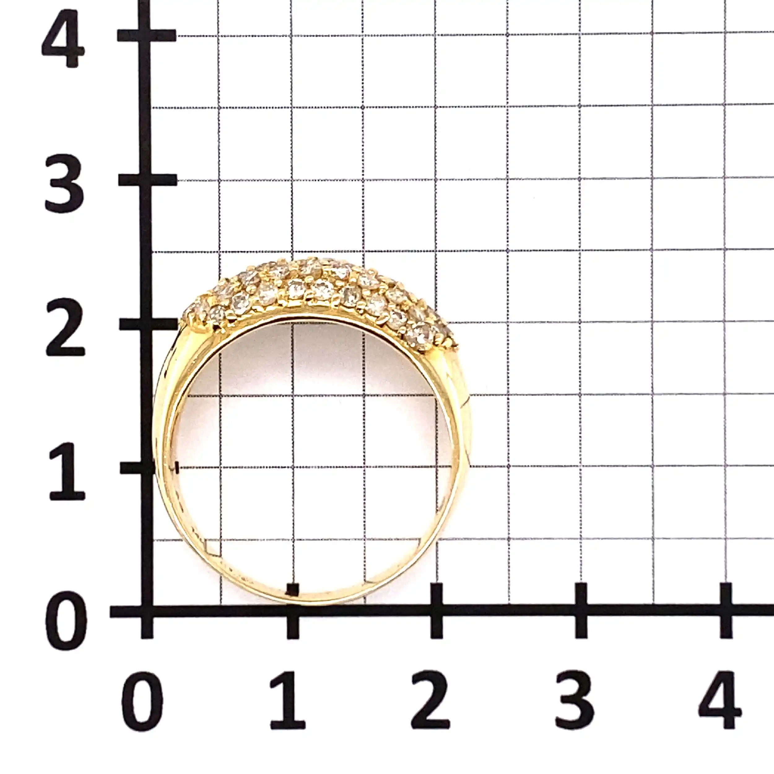 Ring Gelbgold mit Brillanten, graviert mit 1,00ct.