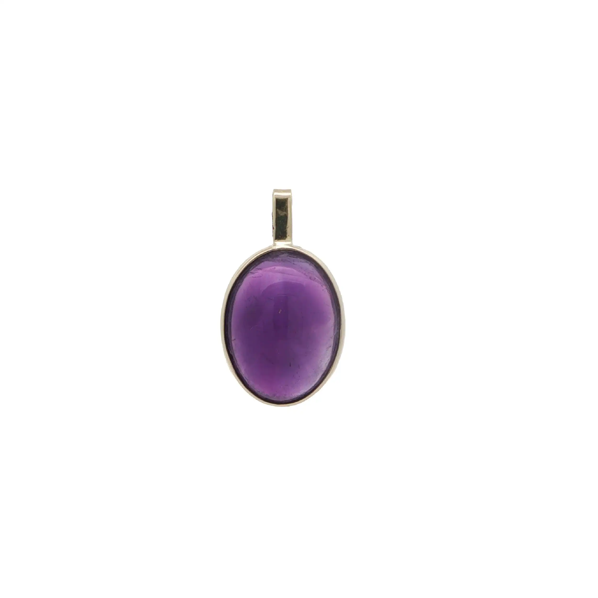 Anhänger Gelbgold mit Amethyst Cabochon
