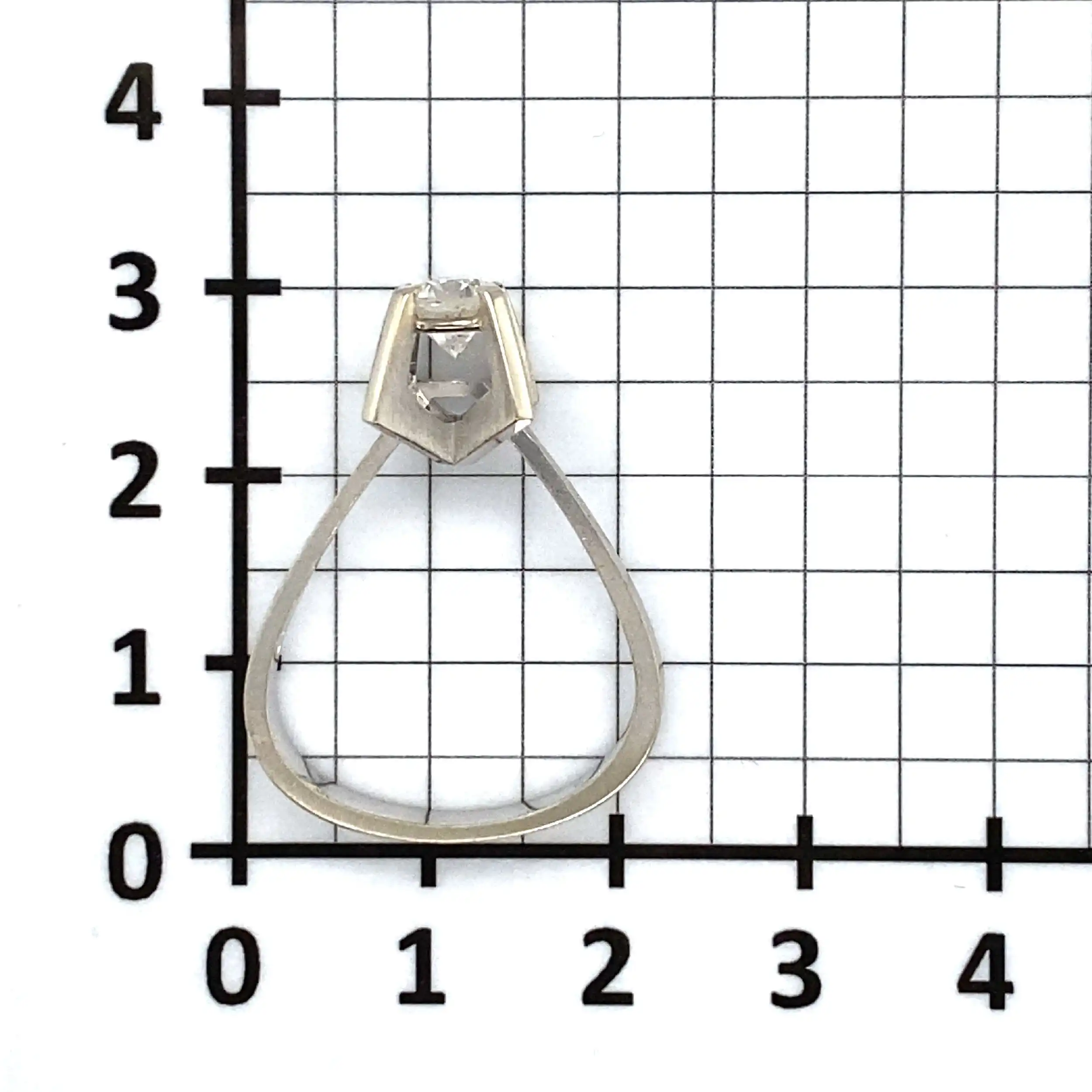 Ring Weißgold mit Brillant Ring Weißgold mit Brillant