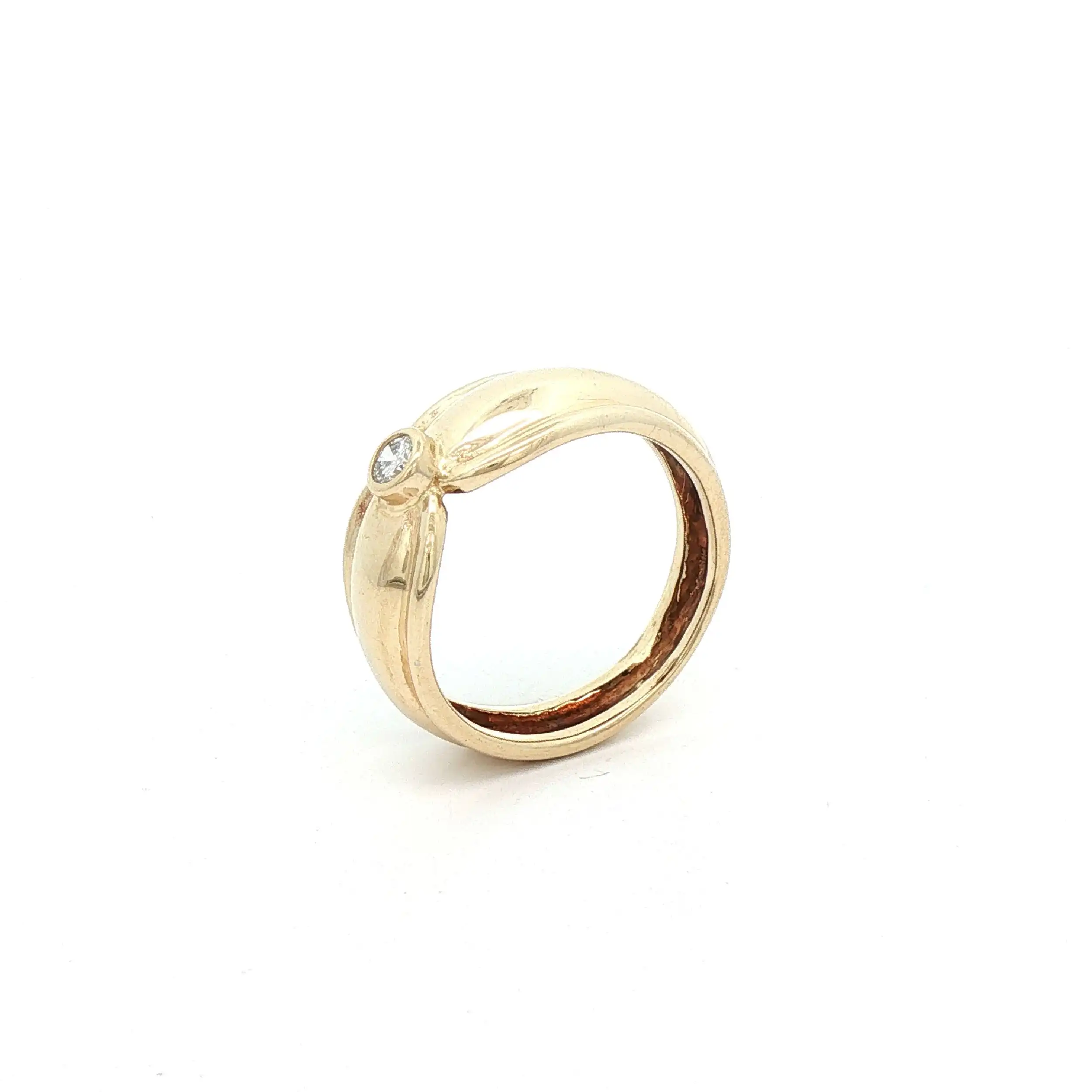 Ring Gelbgold mit Brillant