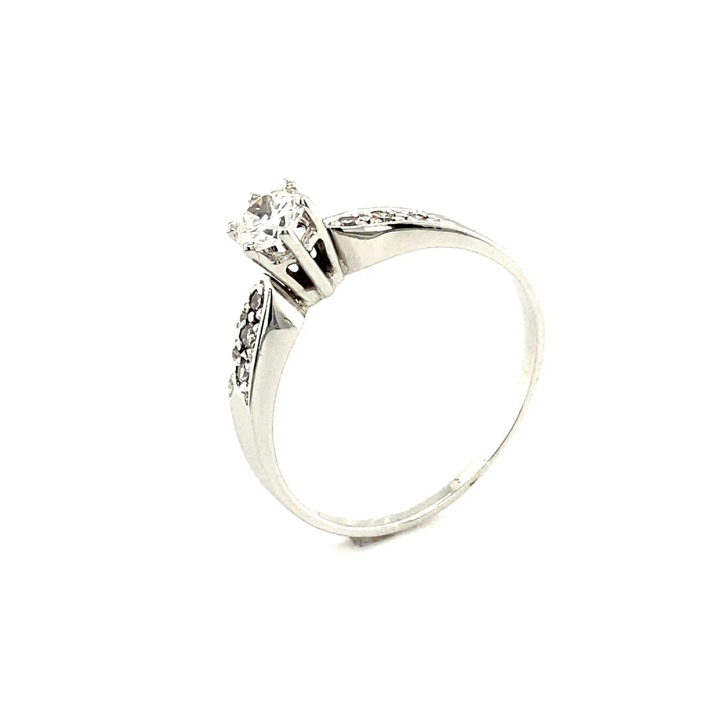 Ring Weißgold mit Diamanten Ring Weißgold mit Diamanten