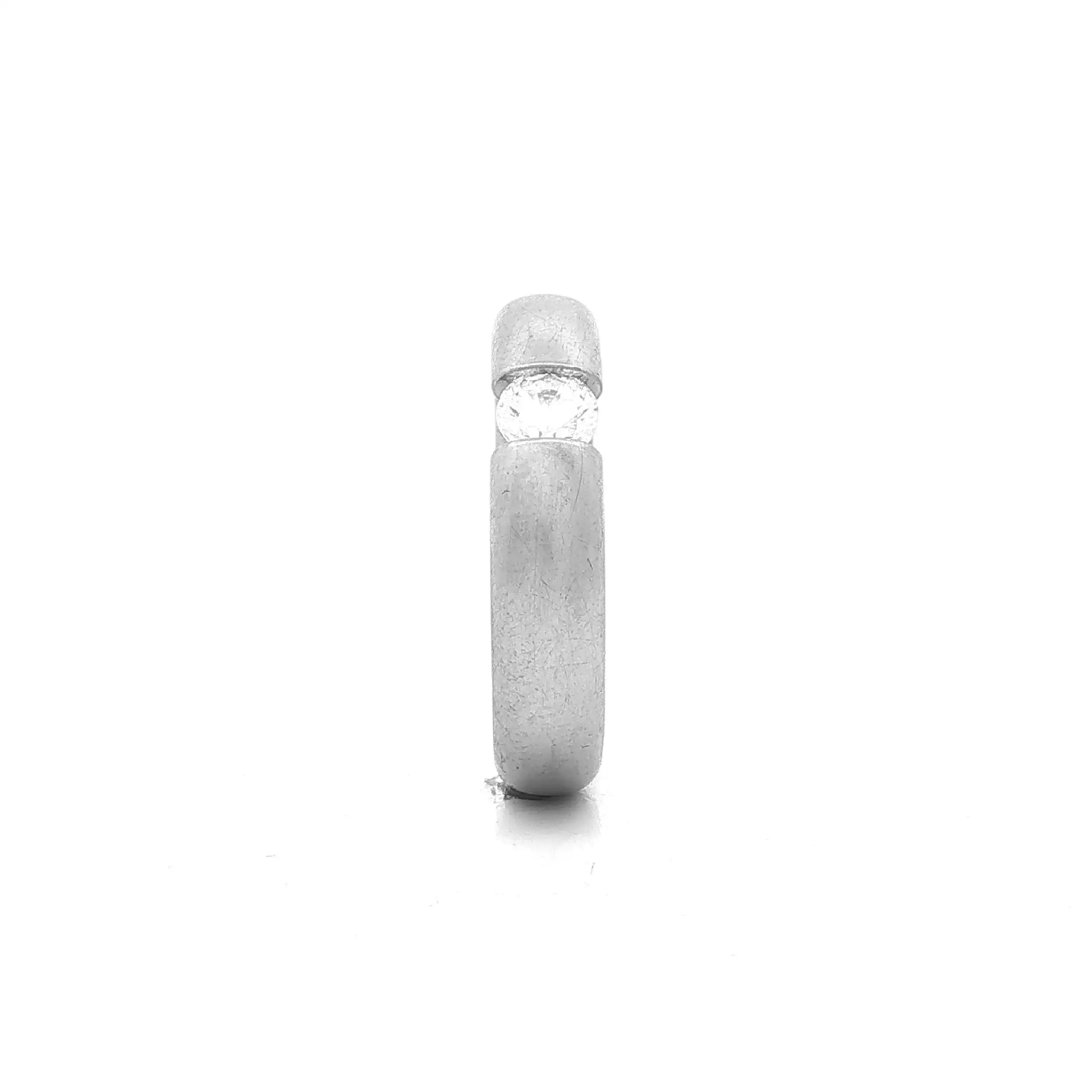 Spannring Silber Niessing "Musterring" Oval mit Zirkonia Spannring Silber Niessing "Musterring" Oval mit Zirkonia
