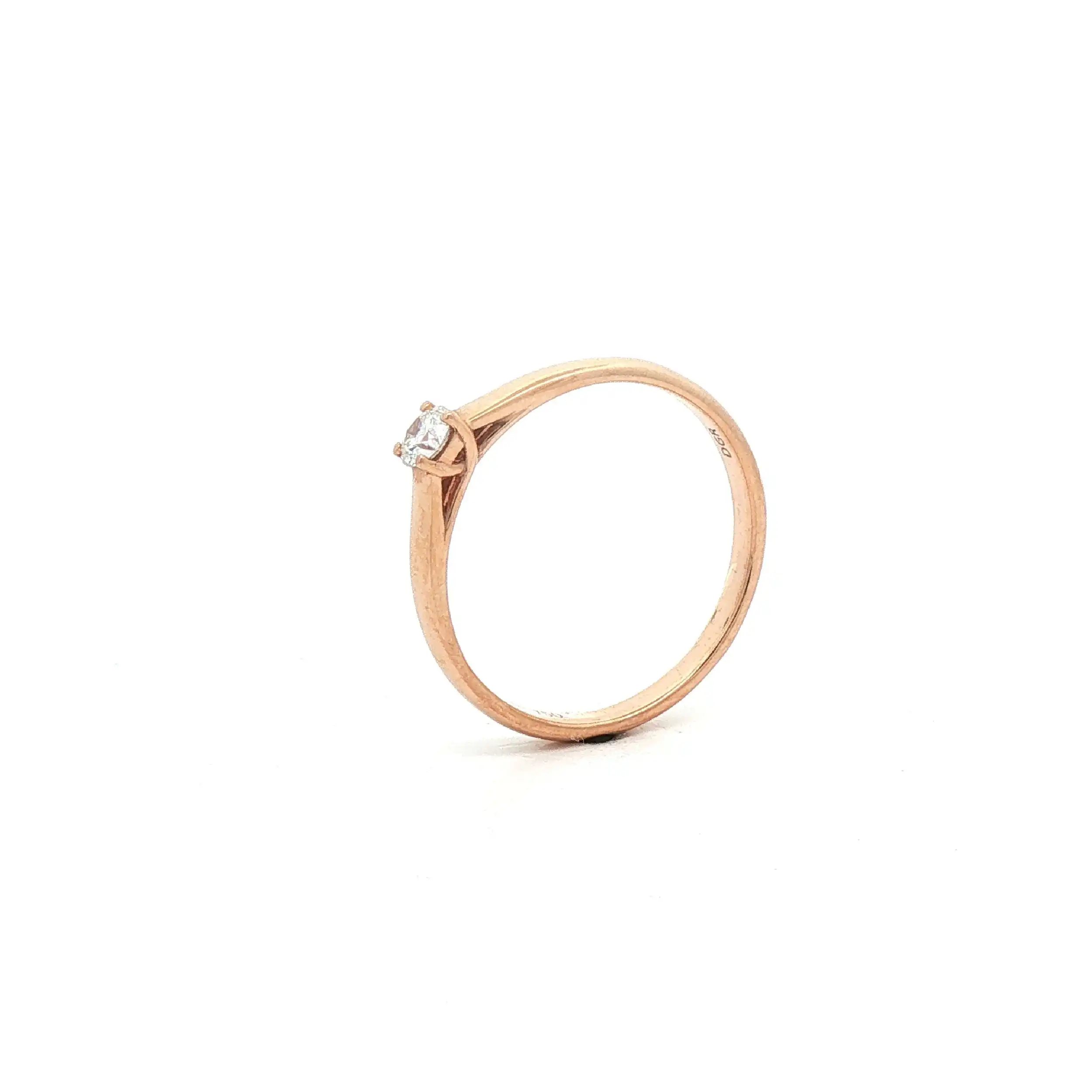Solitärring Roségold mit Brillant 0,15ct Solitärring Roségold mit Brillant 0,15ct