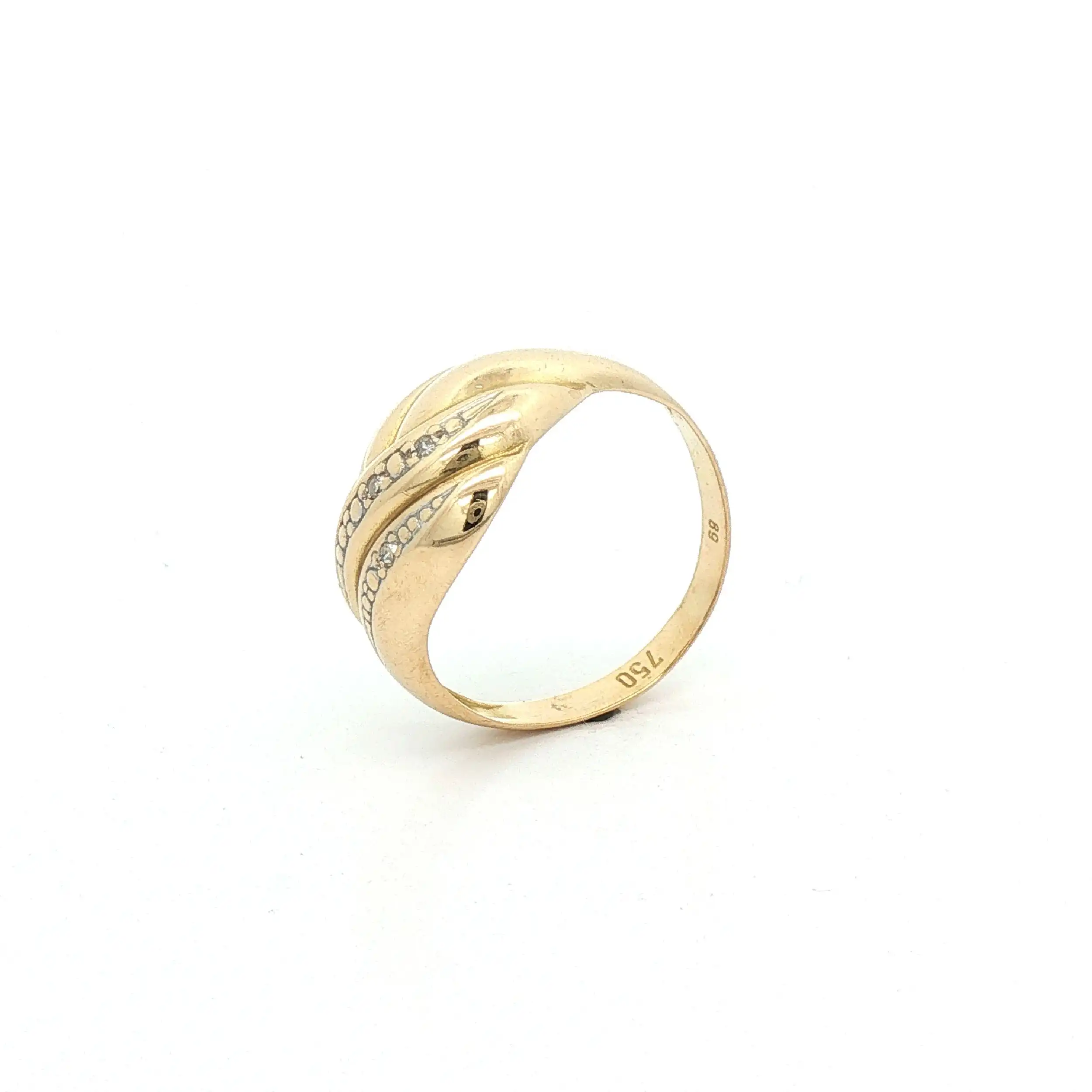 Ring Gelbgold mit Diamanten