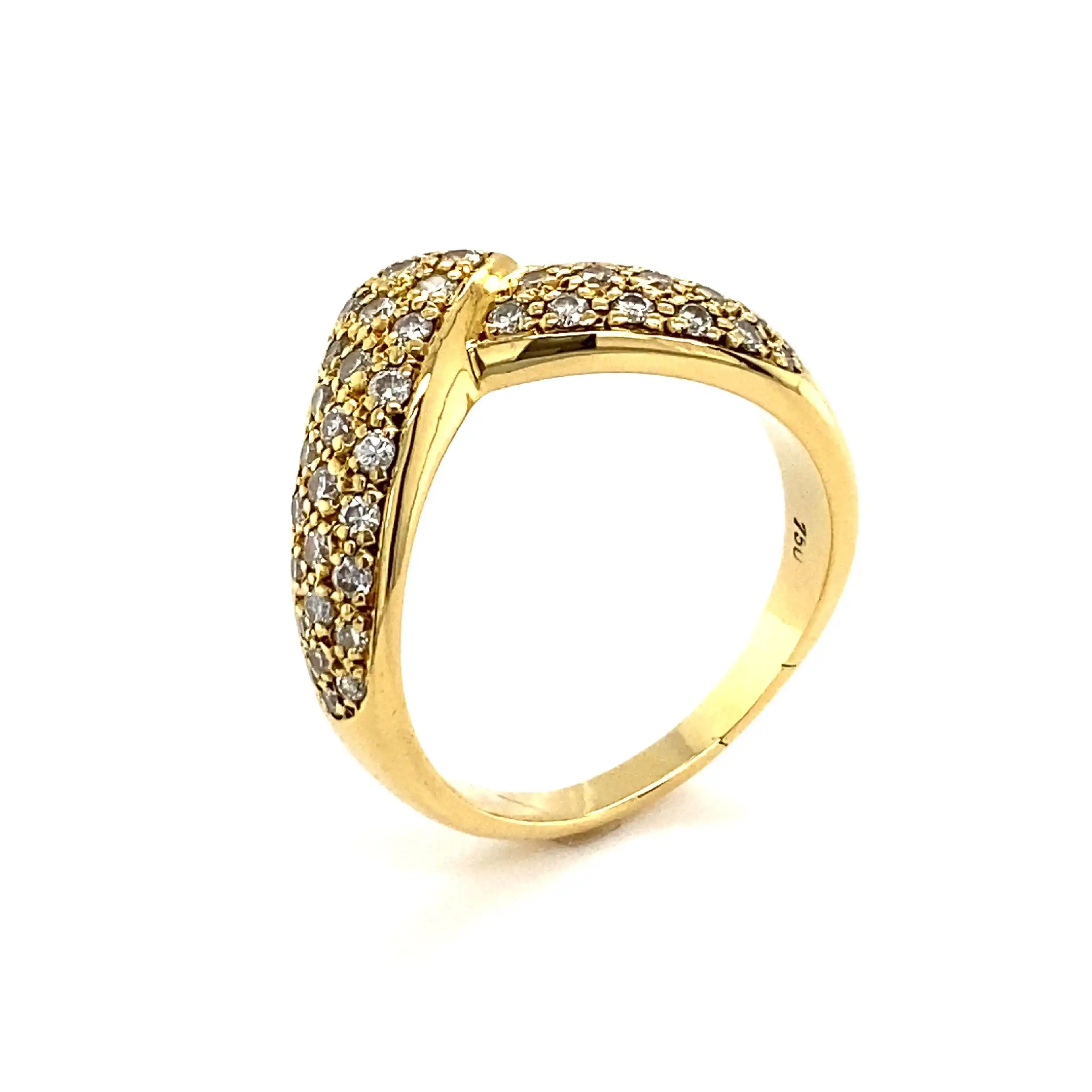 Ring Gelbgold mit Brillanten & Zertifikat