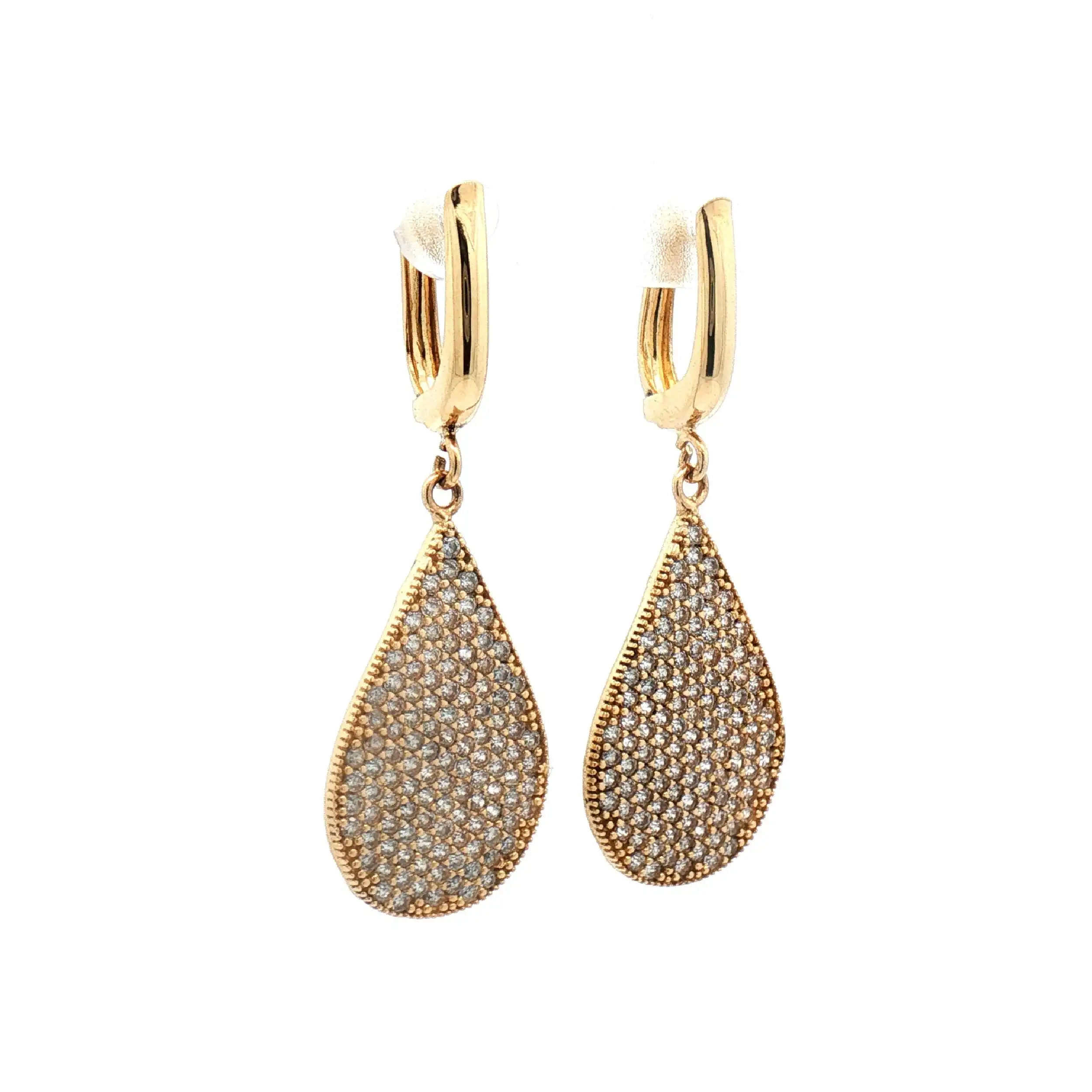 Ohrhänger Gelbgold mit Zirkonia Ohrhänger Gelbgold mit Zirkonia