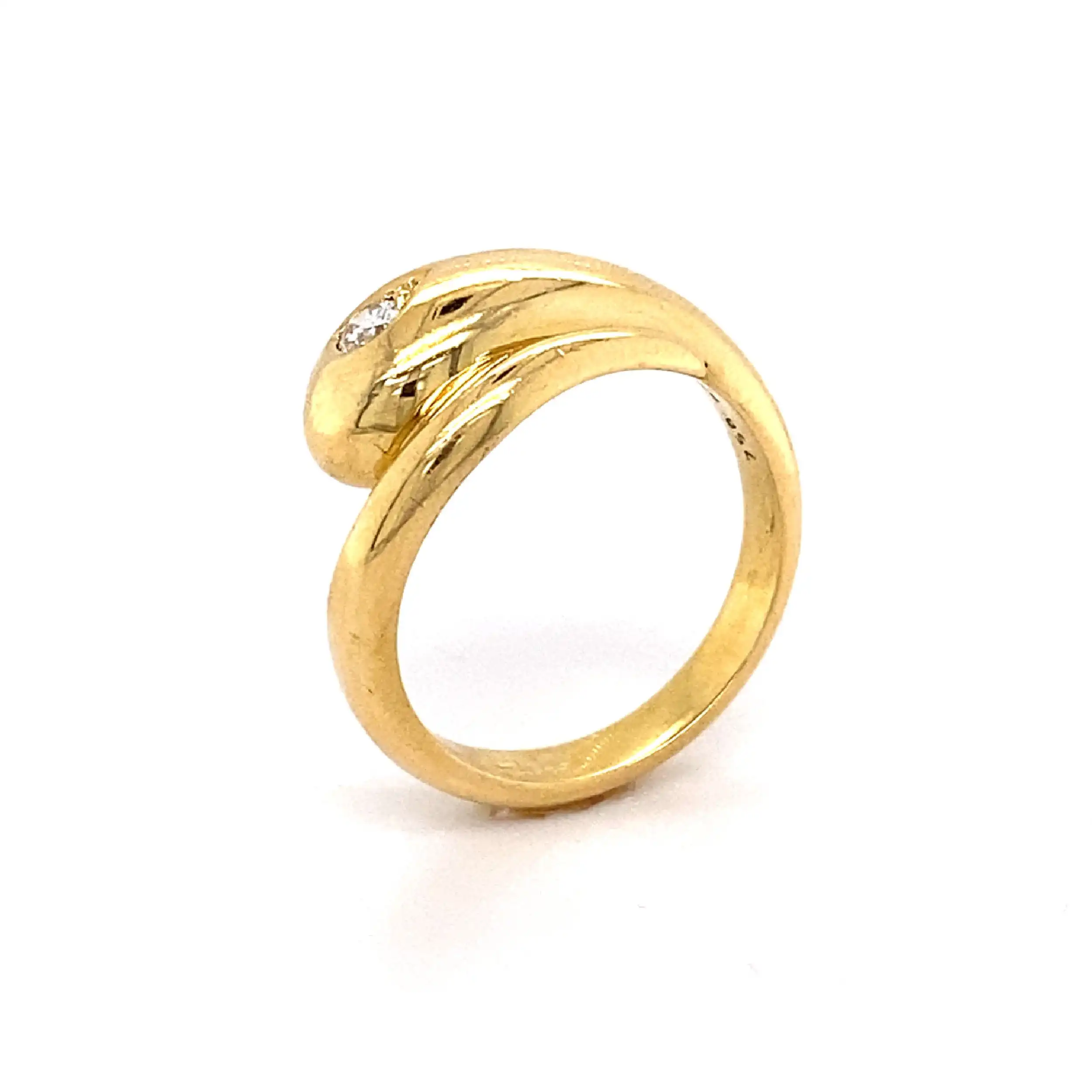 Ring Gelbgold mit Brillant Ring Gelbgold mit Brillant