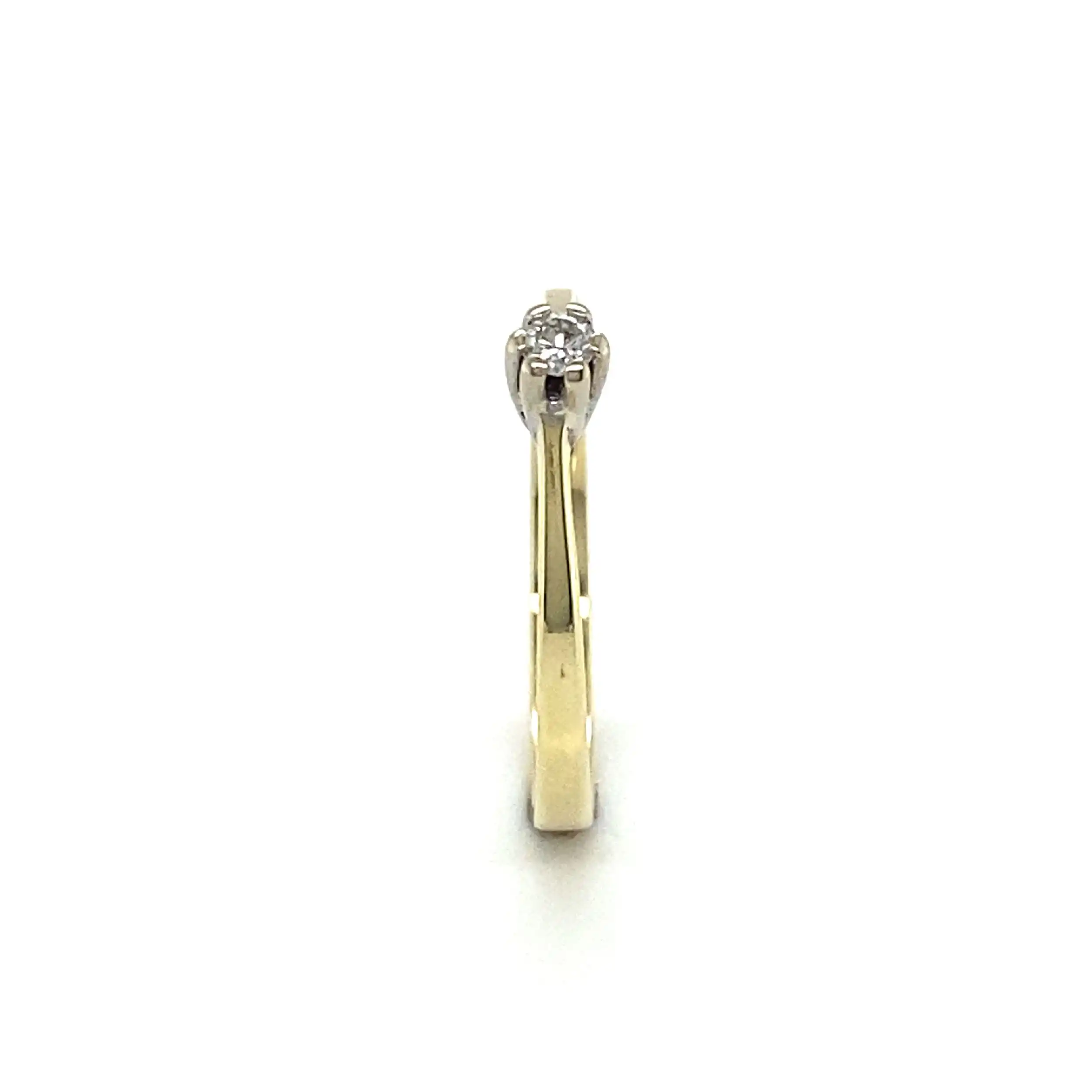 Ring Bicolor mit Brillant Ring Bicolor mit Brillant
