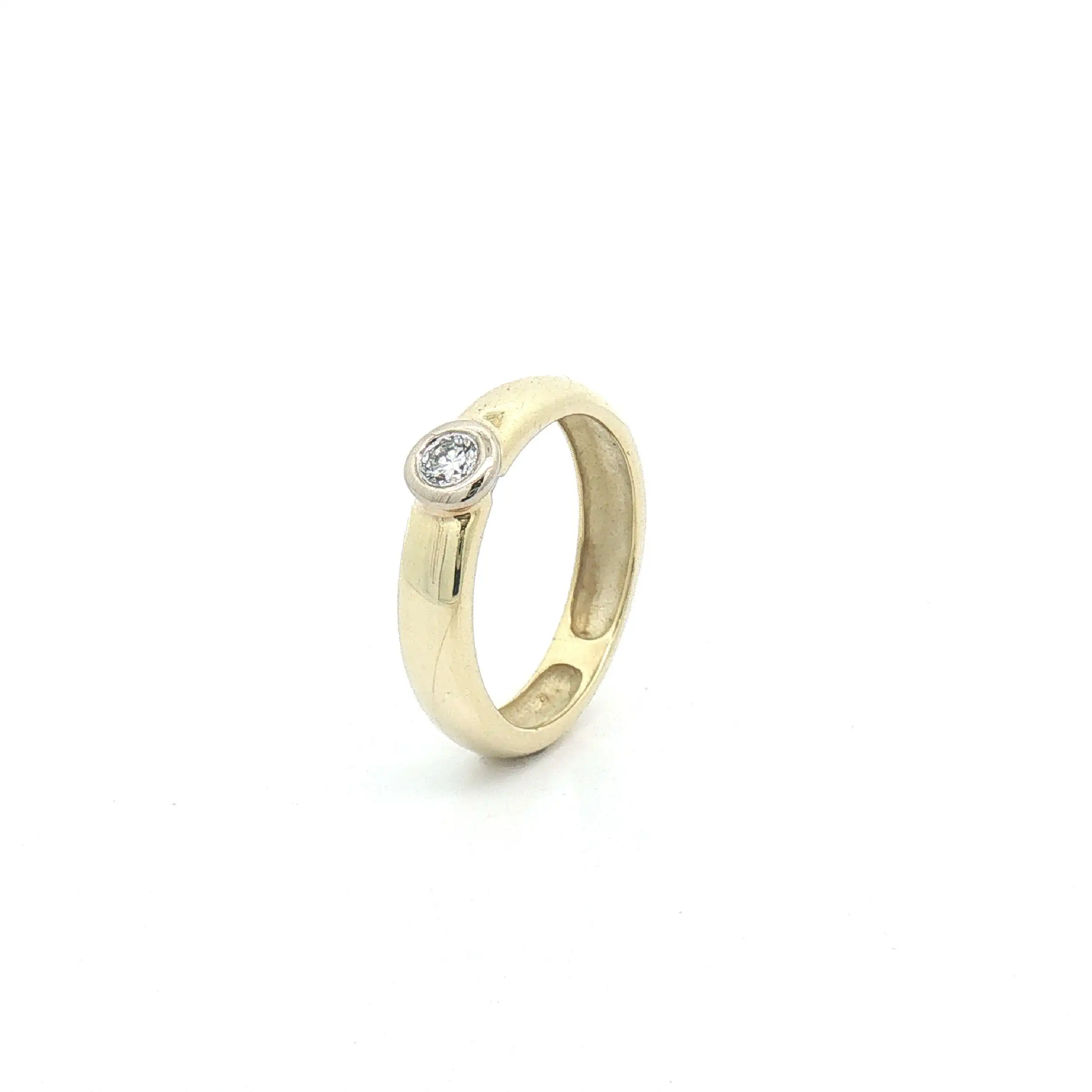 Ring Bicolor mit Brillant