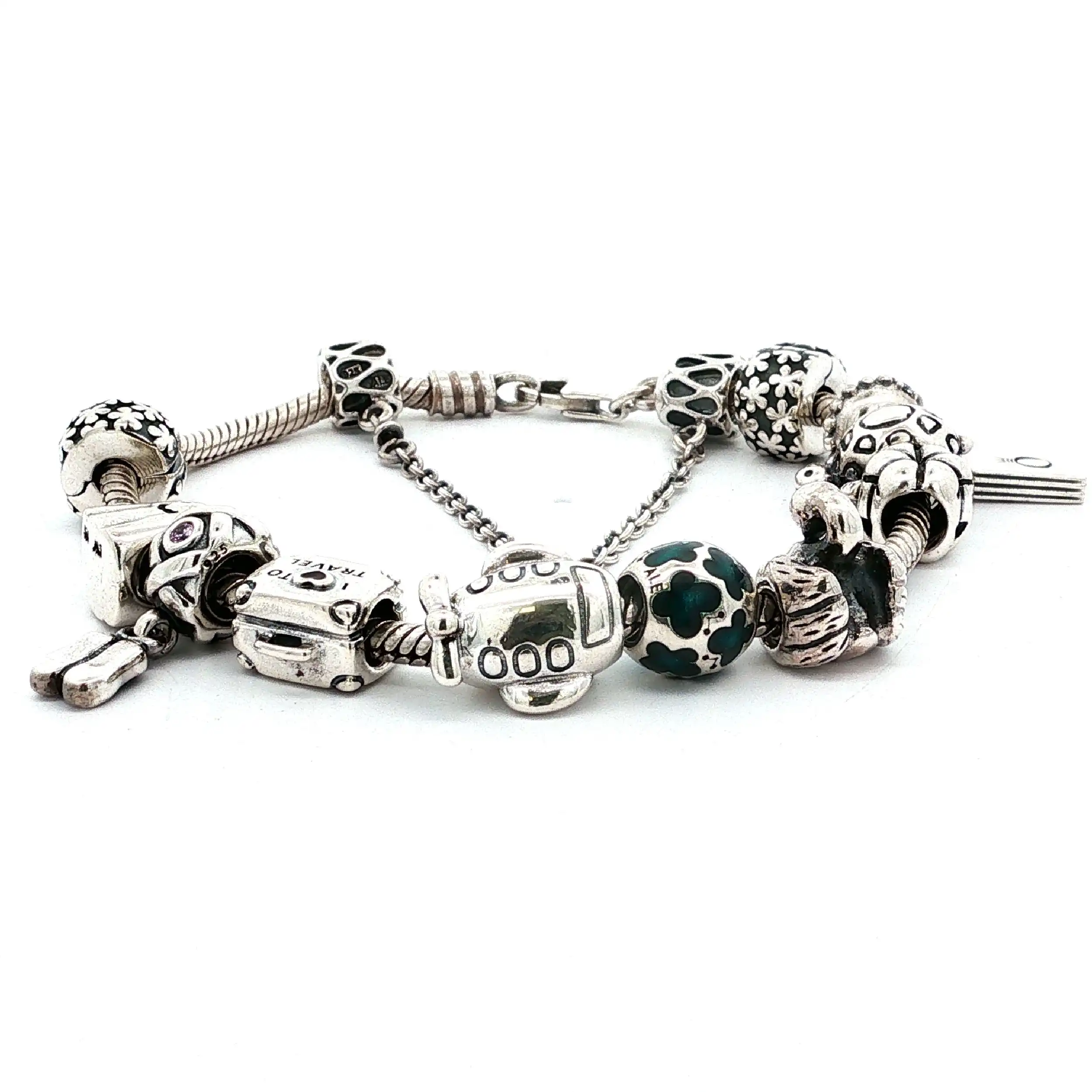 Pandora Armband Silber mit 12 Charms Pandora Armband Silber mit 12 Charms