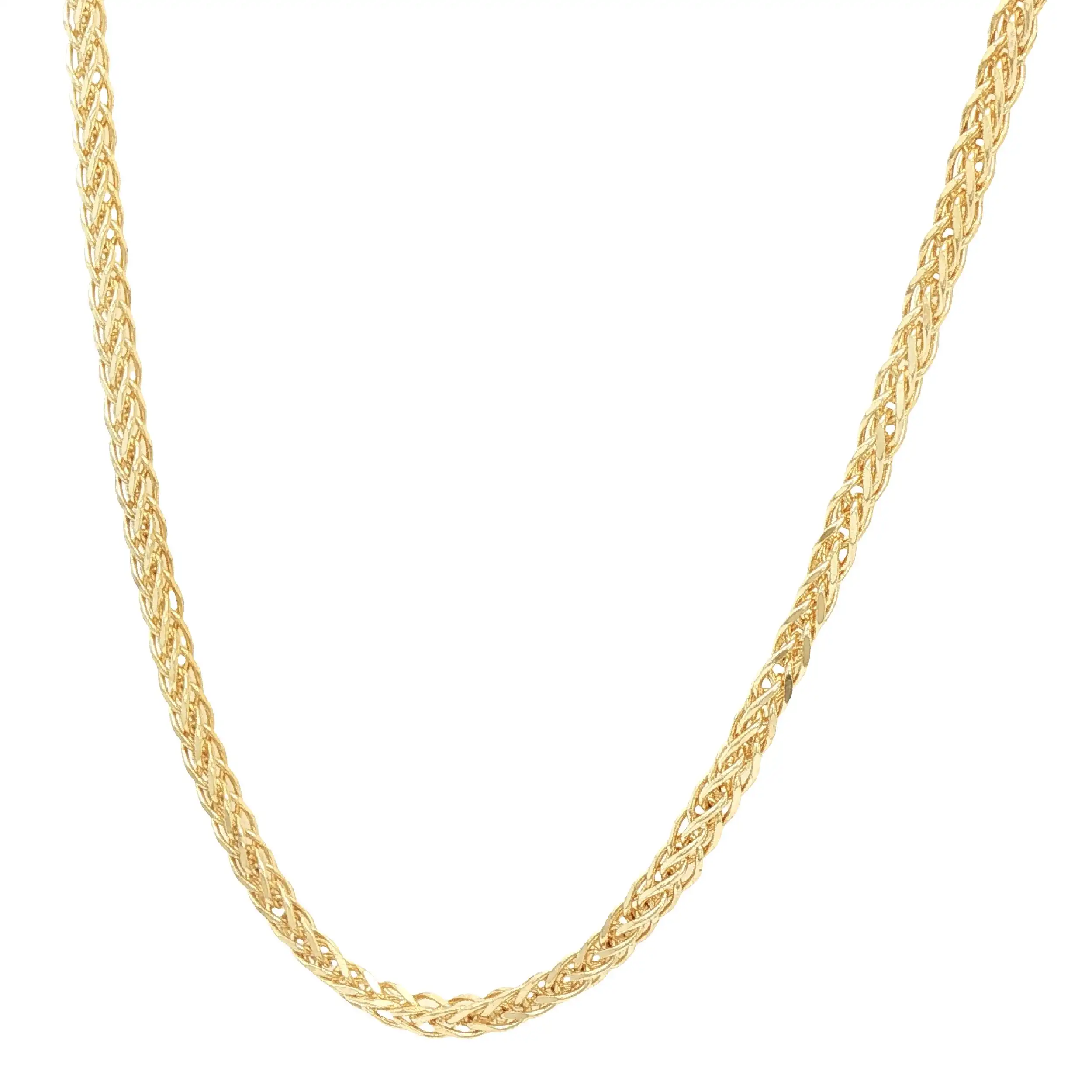 Zopfkette Gelbgold
