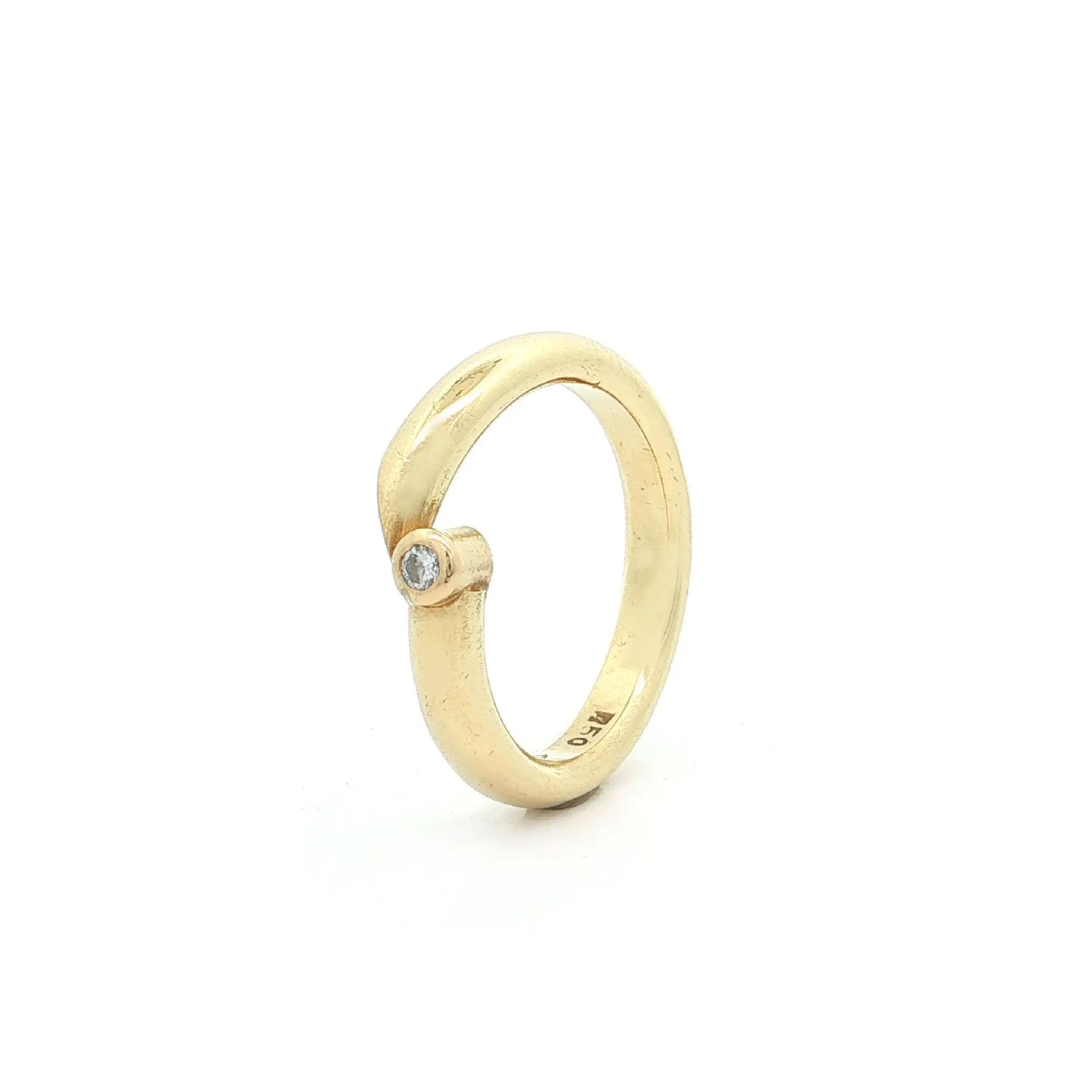 Ring Gelbgold mit Brillant