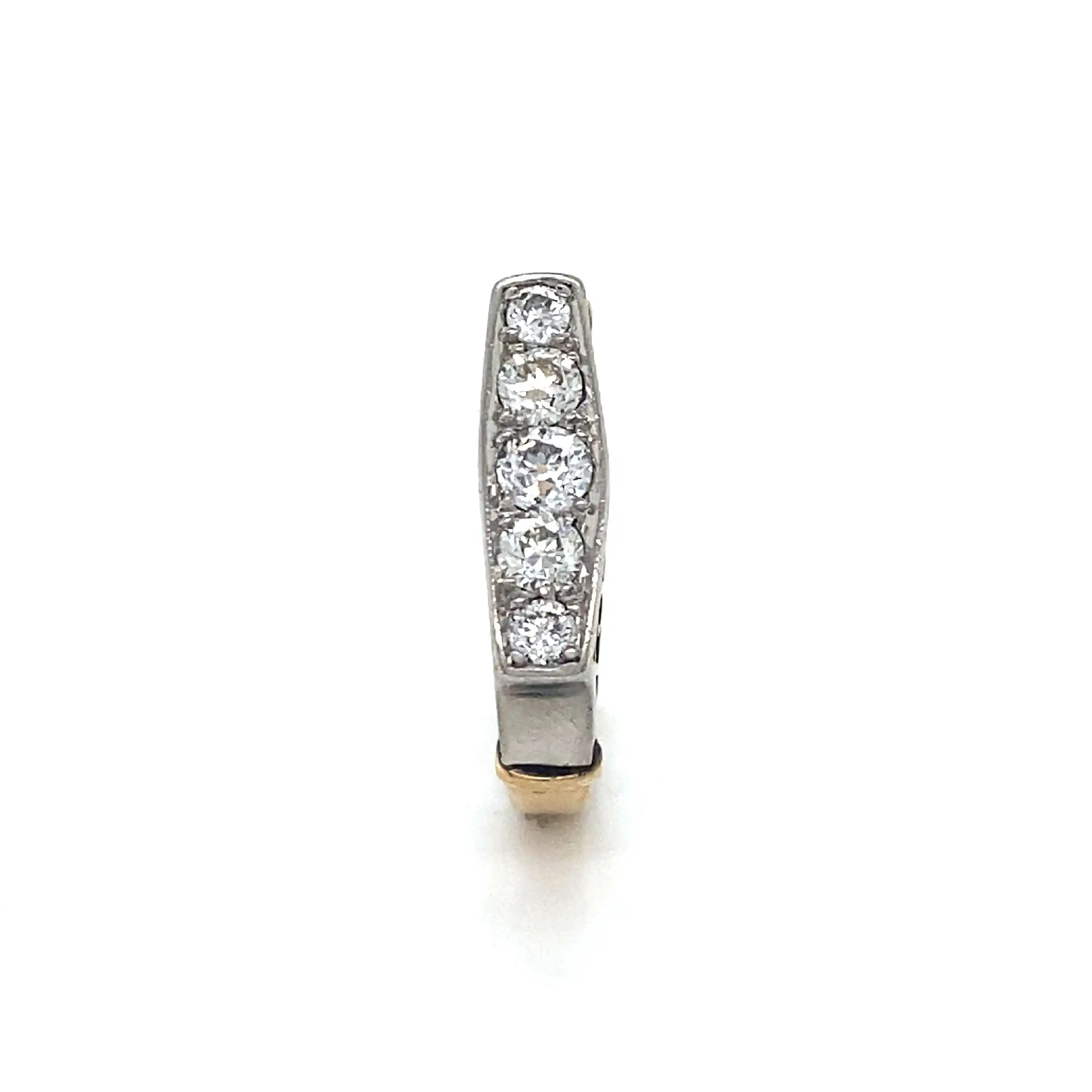 Ring Bicolor mit Altschliff Diamanten Ring Bicolor mit Altschliff Diamanten