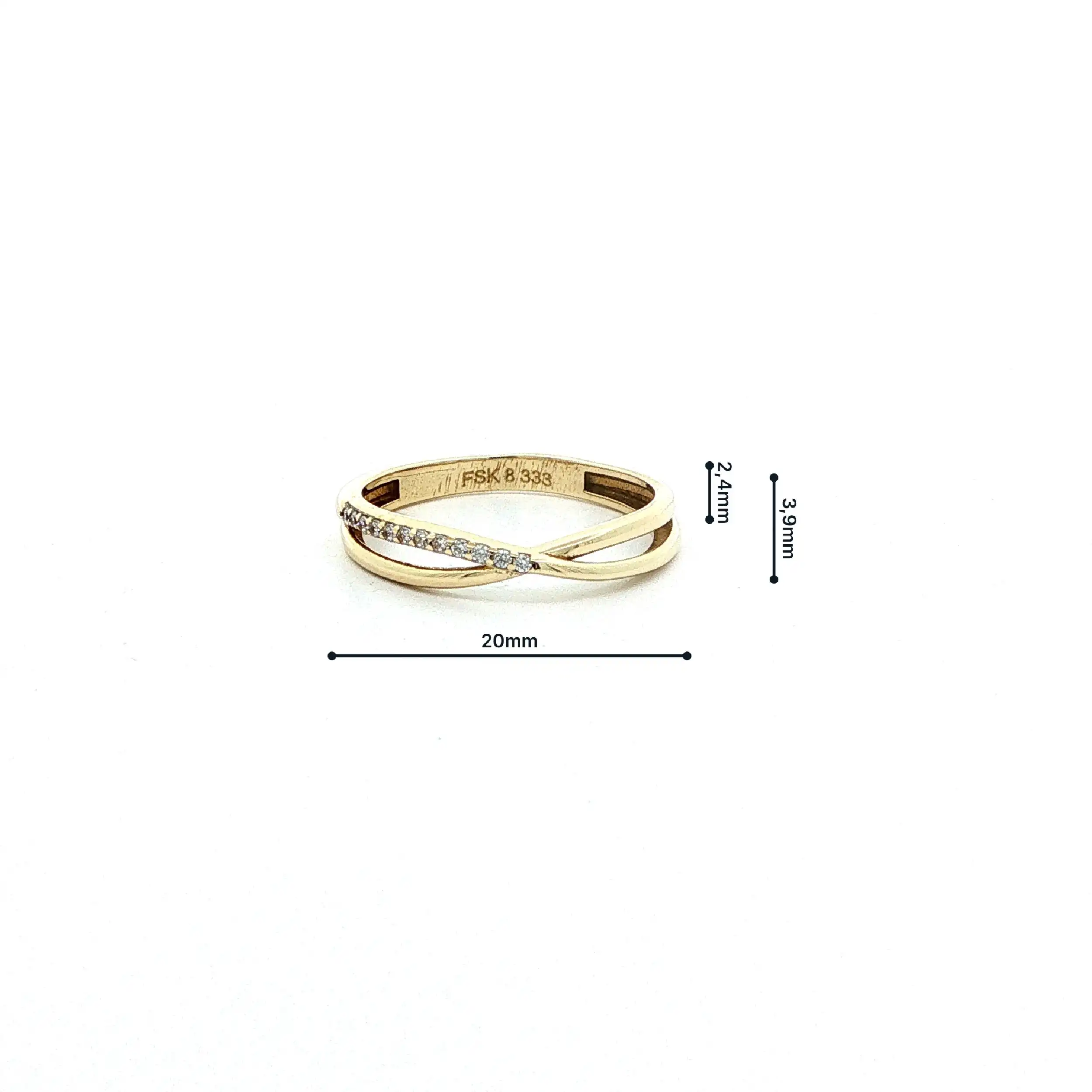 Ring Gelbgold mit Zirkonia
