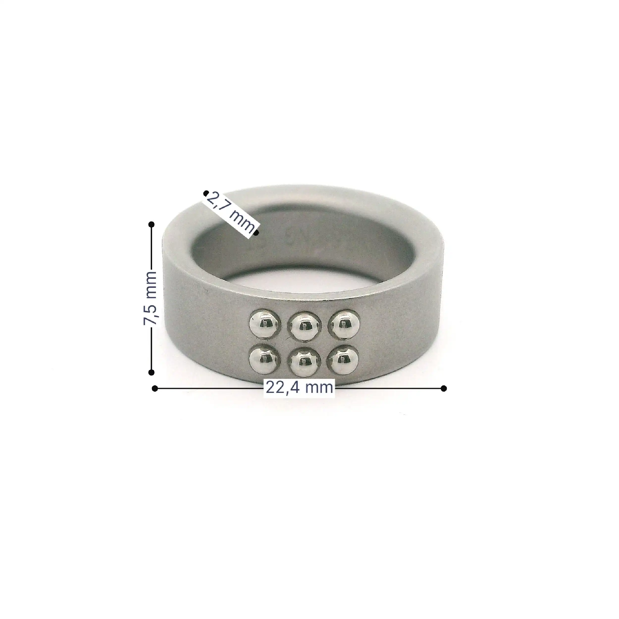 Ring Stahl Niessing Berry mit Kugeln Ring Stahl Niessing Berry mit Kugeln
