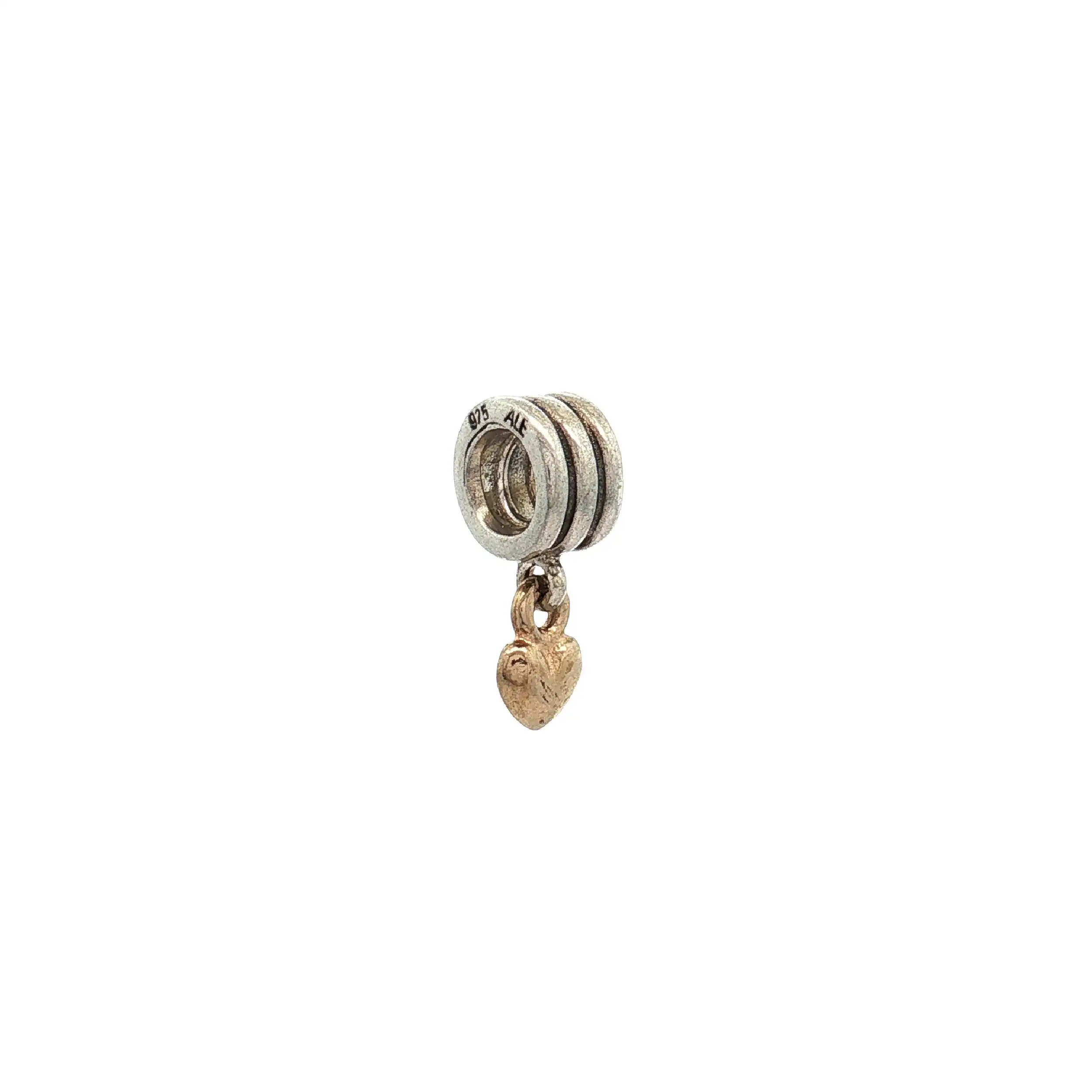 Pandora Charm hängendes Herz 925/585 Pandora Charm hängendes Herz 925/585