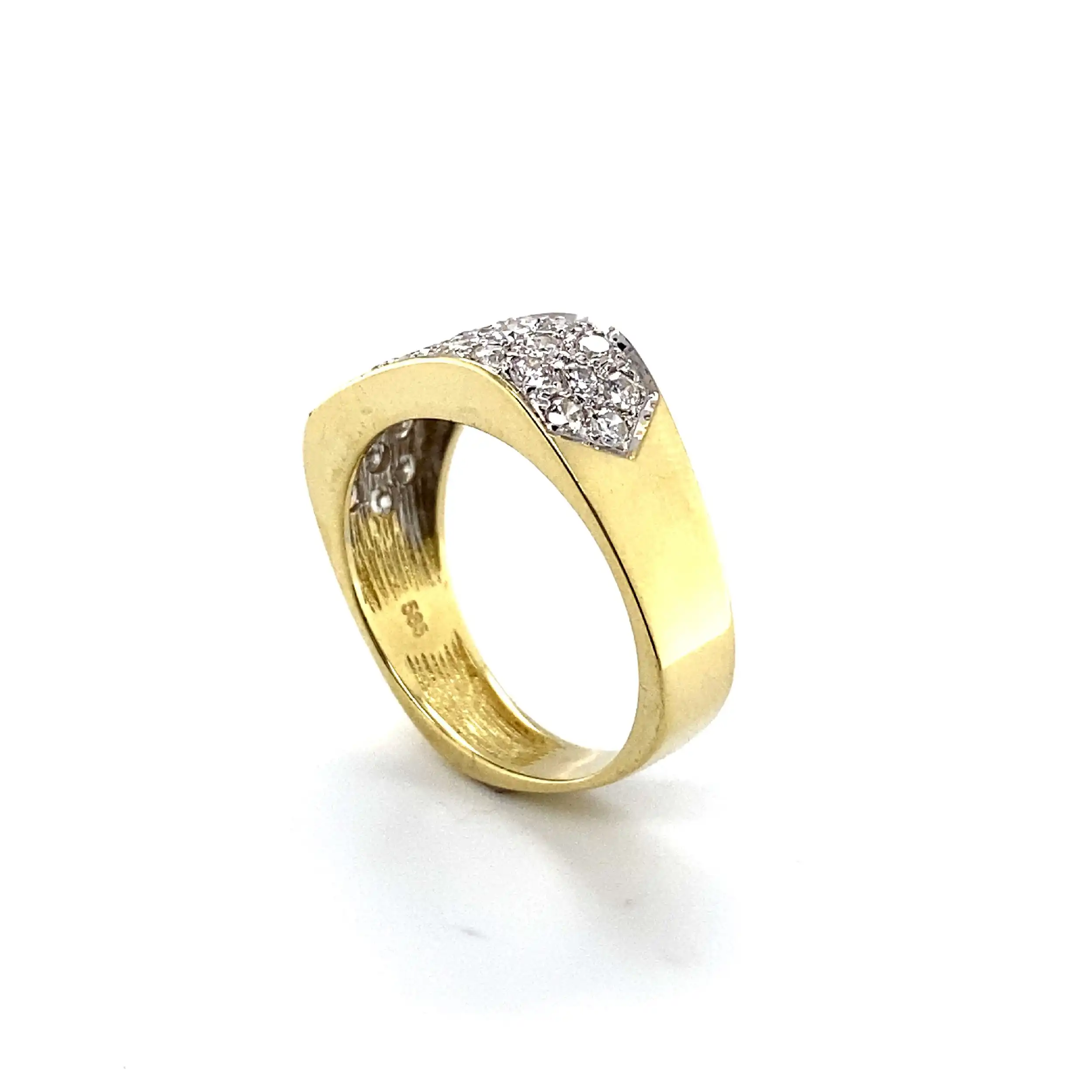 Ring Bicolor mit Brillanten Ring Bicolor mit Brillanten