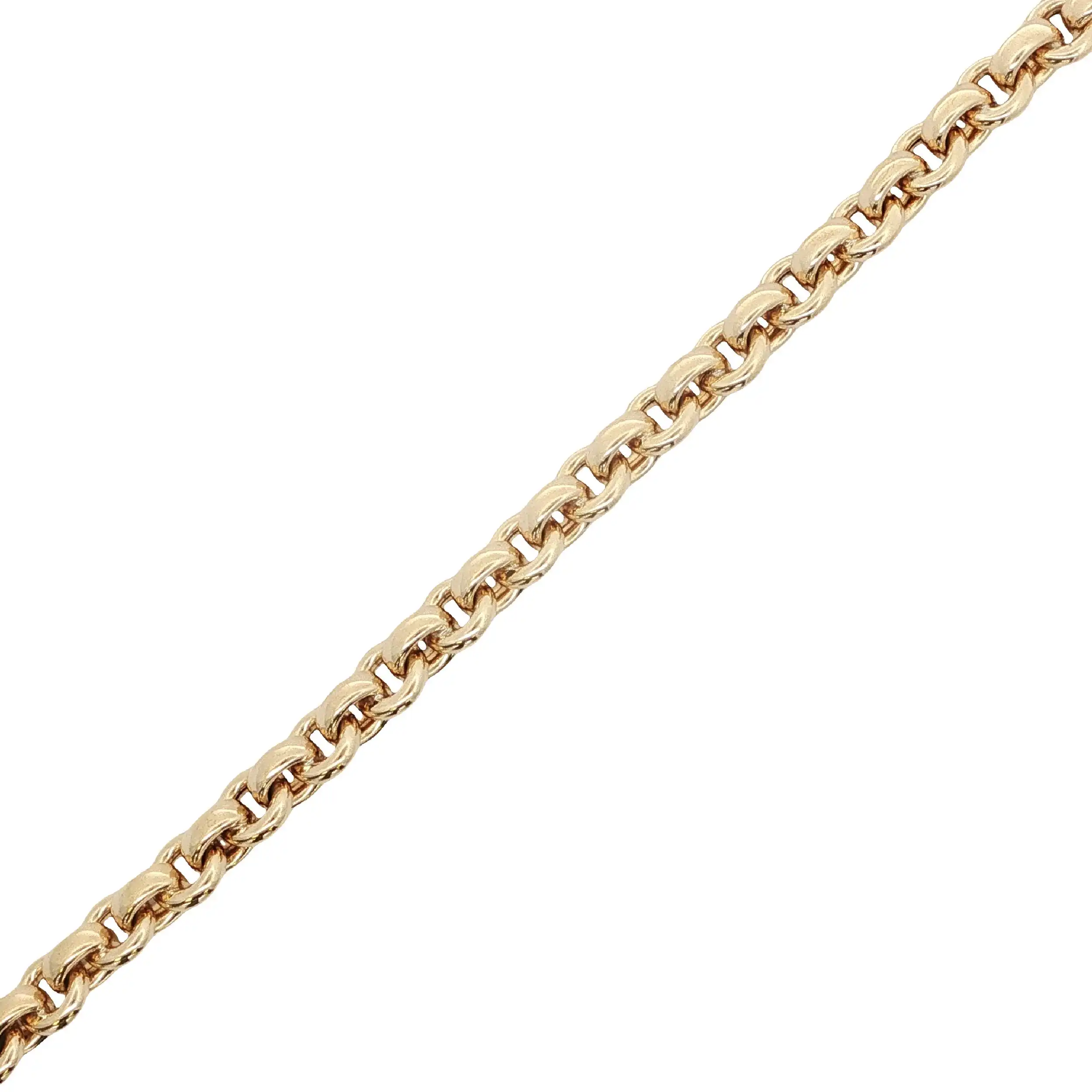 Erbsarmband Gelbgold mit Platin Karabiner & Brillanten