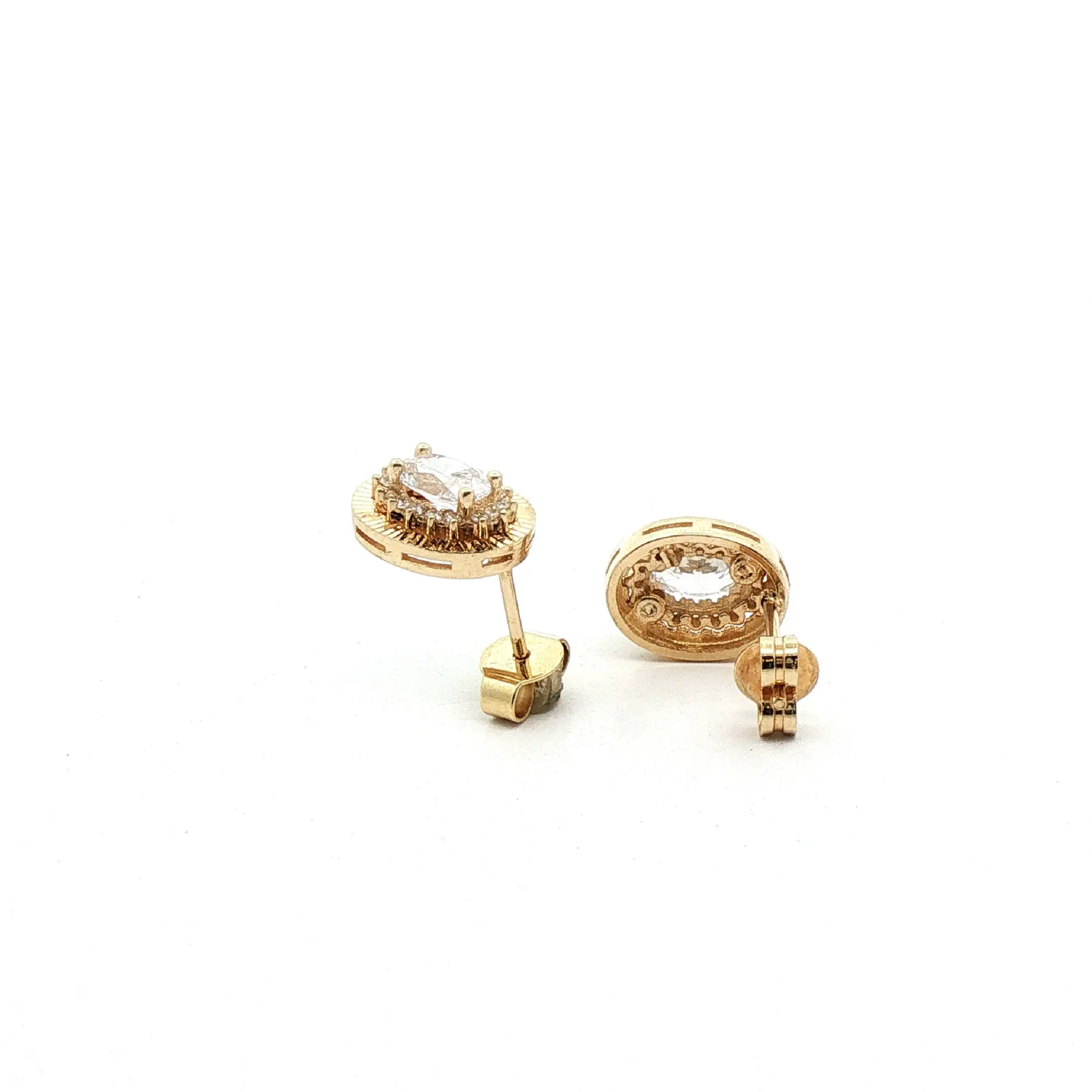 Ohrstecker Gelbgold mit Zirkonia