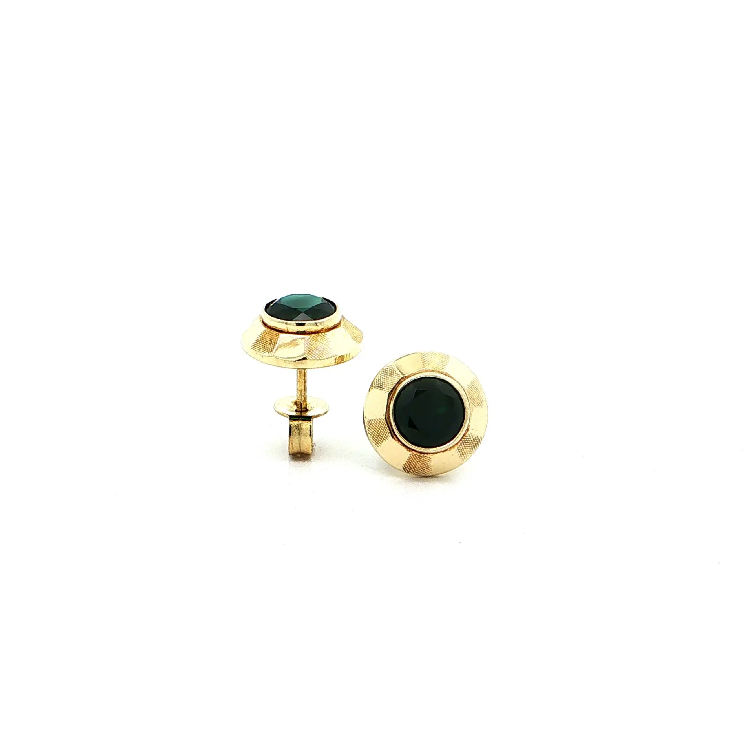 Ohrstecker Gelbgold mit Grossular