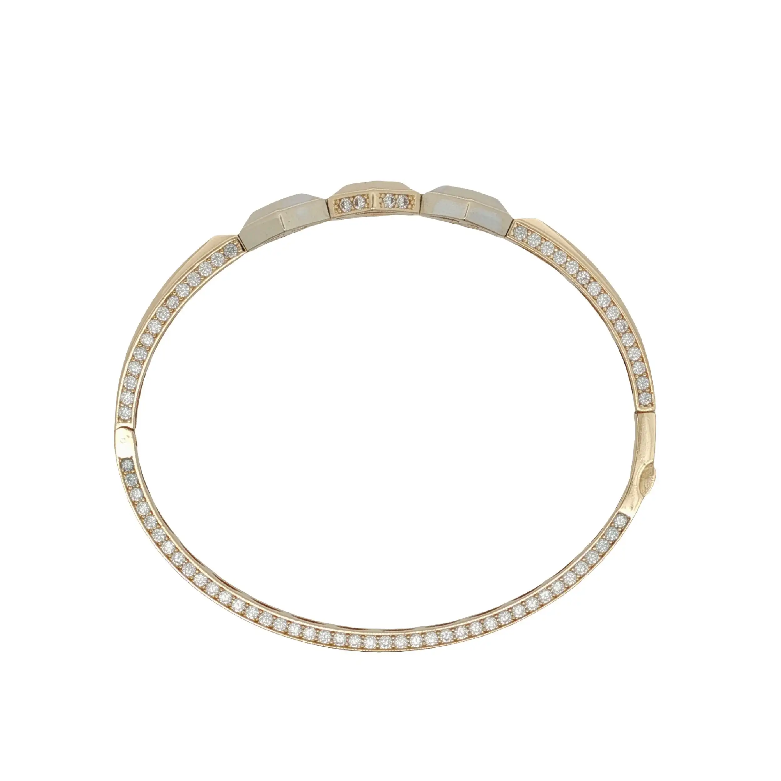 Armreif Bicolor mit Zirkonia