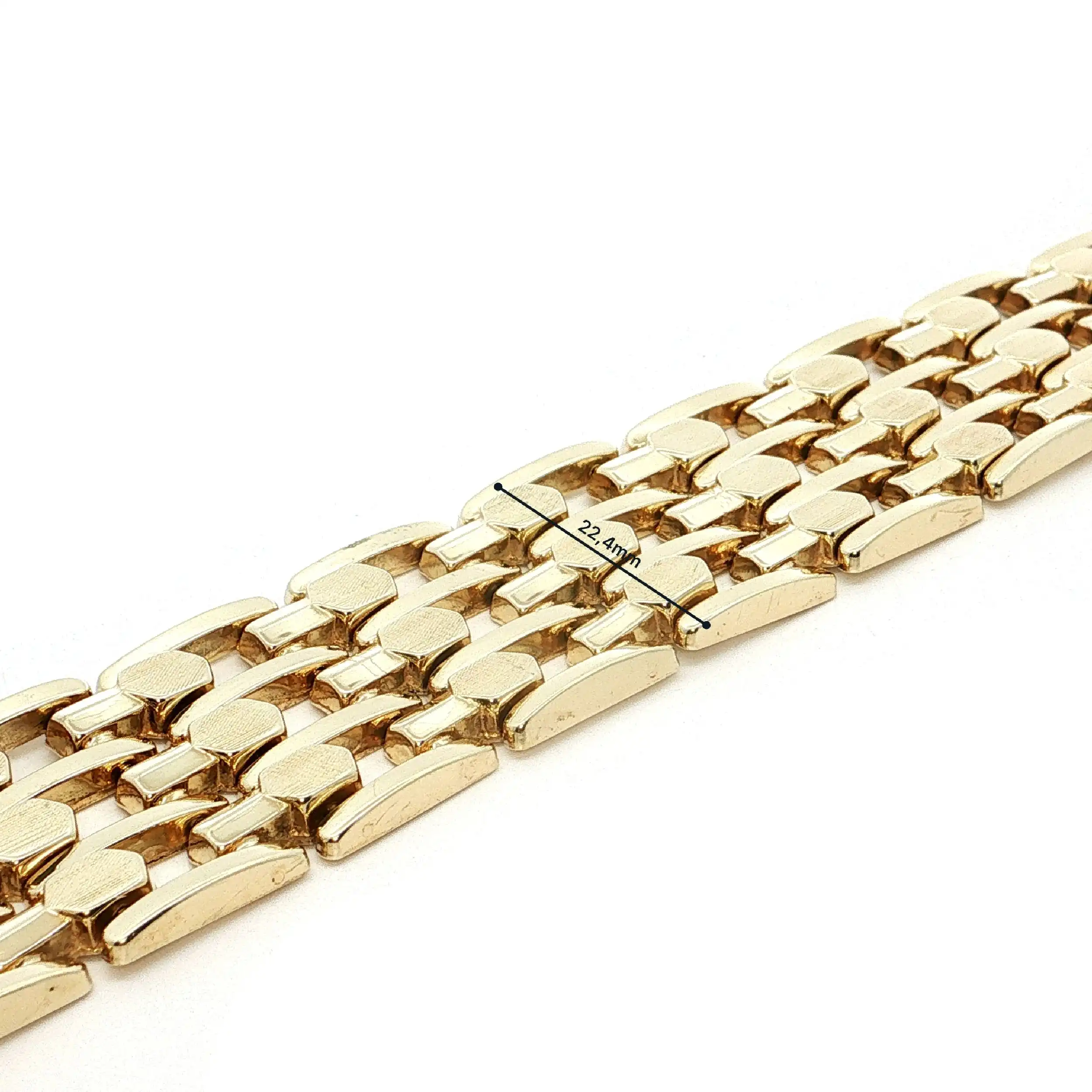 Armband Breit Gelbgold Retro Vintage