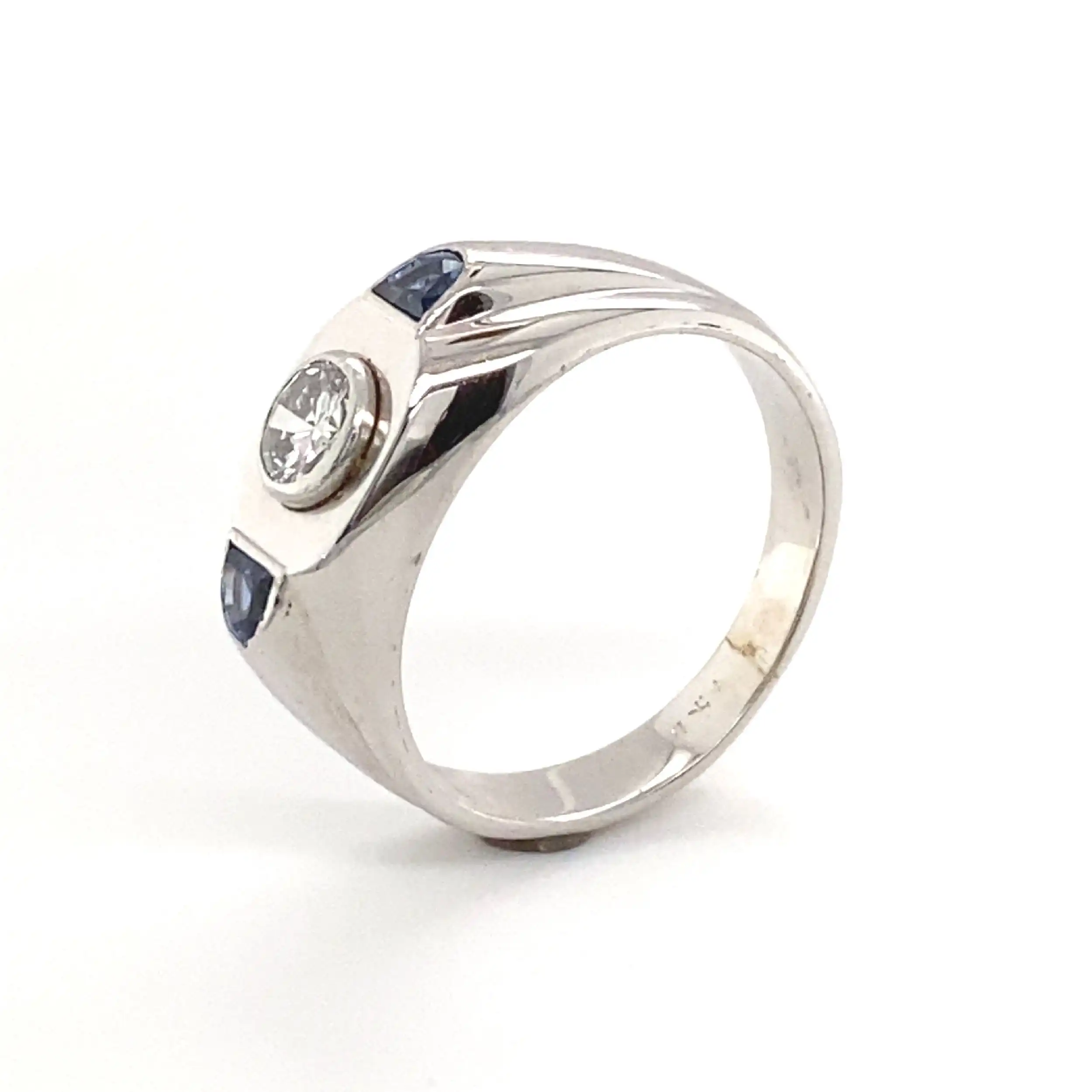Ring Weißgold mit Saphiren & Brillant