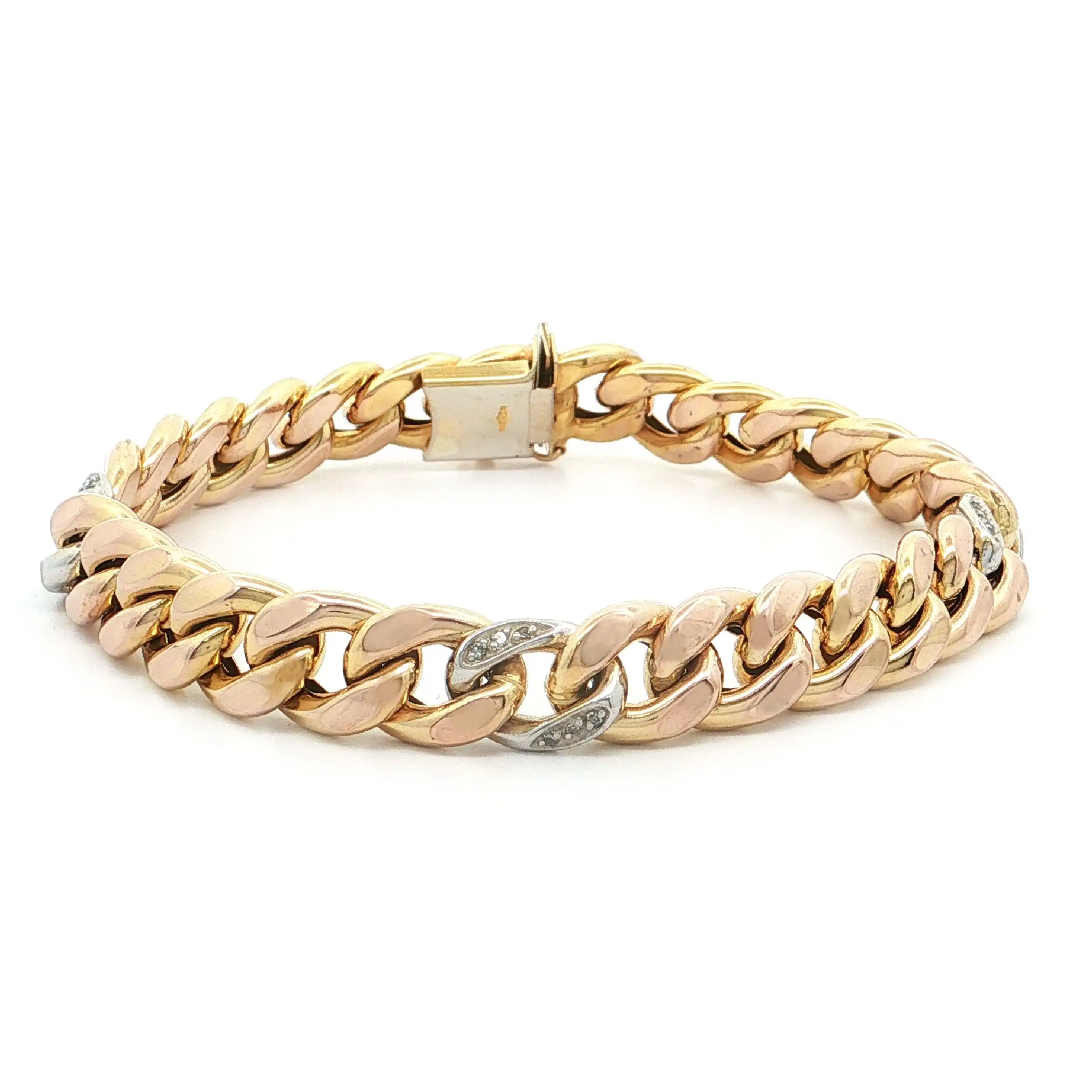Armband Bicolor mit Brillanten Armband Bicolor mit Brillanten